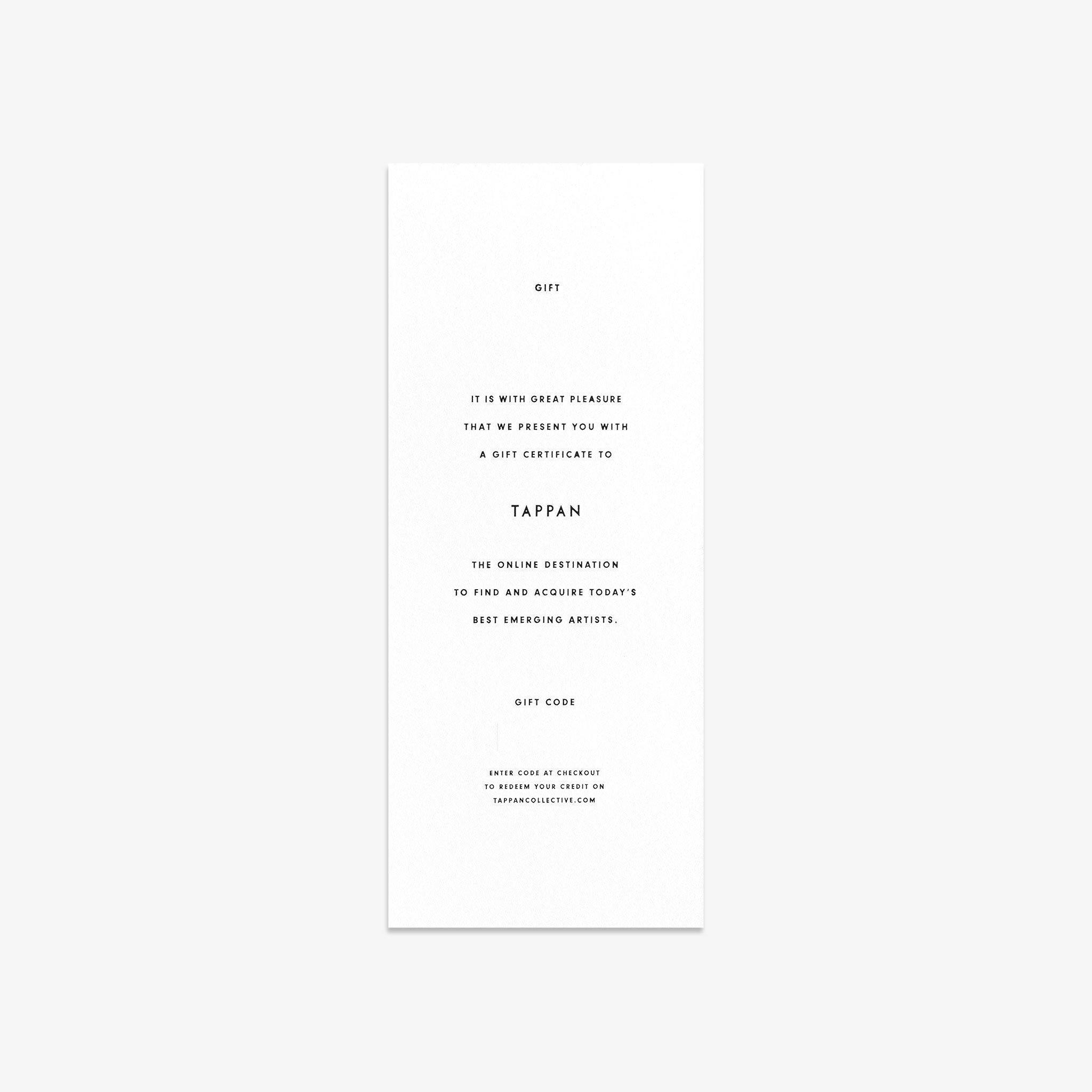 Gift Card by Tappan