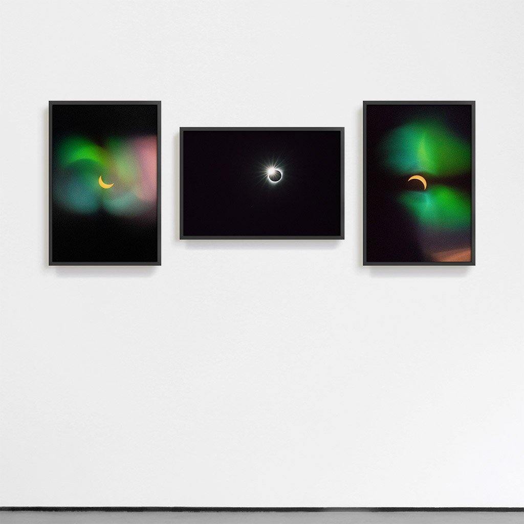 Eclipse 3, Eclipse 8, Eclipse 15 Triptych, Photograph  by  Eclipse 3, Eclipse 8, Eclipse 15 Triptych Tappan