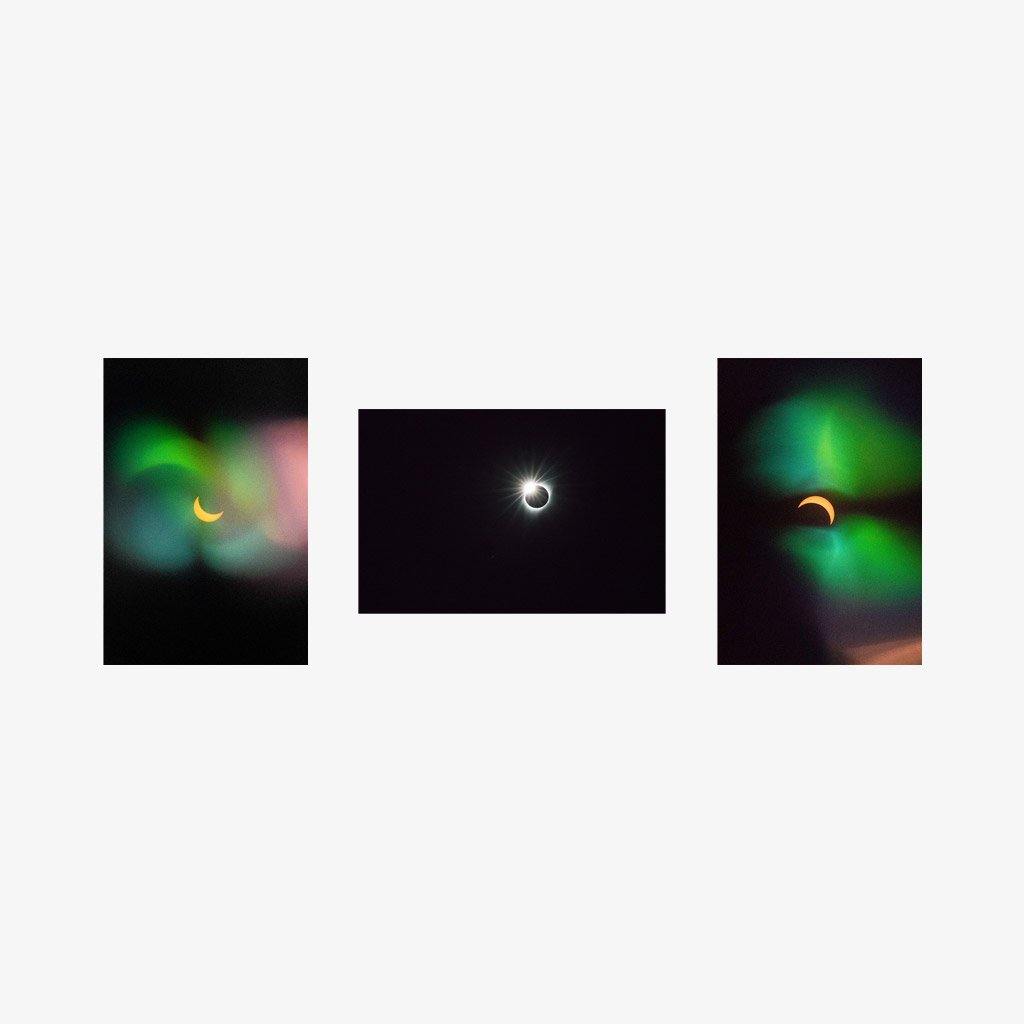 Eclipse 3, Eclipse 8, Eclipse 15 Triptych, Photograph  by  Eclipse 3, Eclipse 8, Eclipse 15 Triptych Tappan