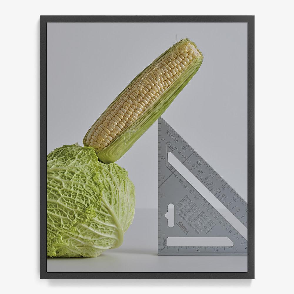 CABBAGE, CORN, SPEED SQUARE, Photograph  by  CABBAGE, CORN, SPEED SQUARE Tappan