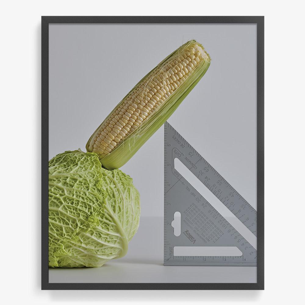 CABBAGE, CORN, SPEED SQUARE, Photograph  by  CABBAGE, CORN, SPEED SQUARE Tappan