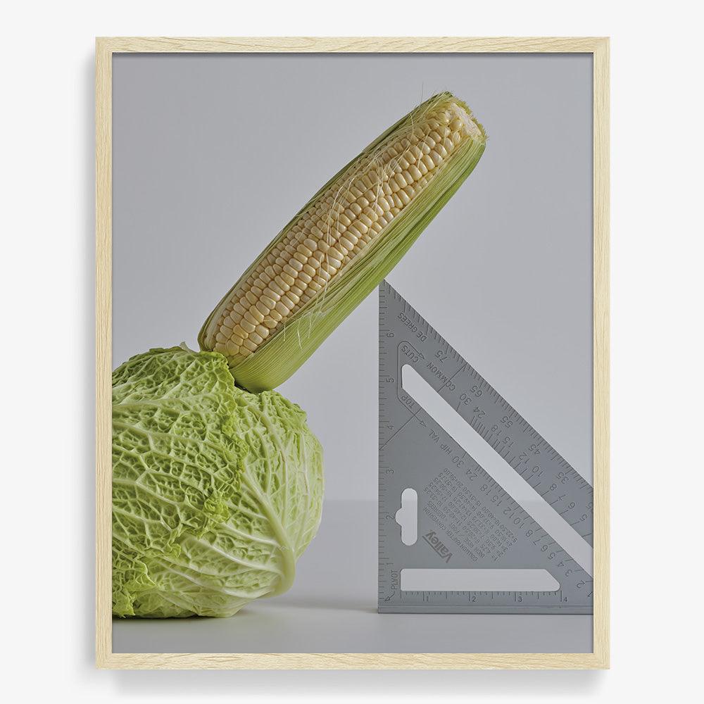 CABBAGE, CORN, SPEED SQUARE, Photograph  by  CABBAGE, CORN, SPEED SQUARE Tappan