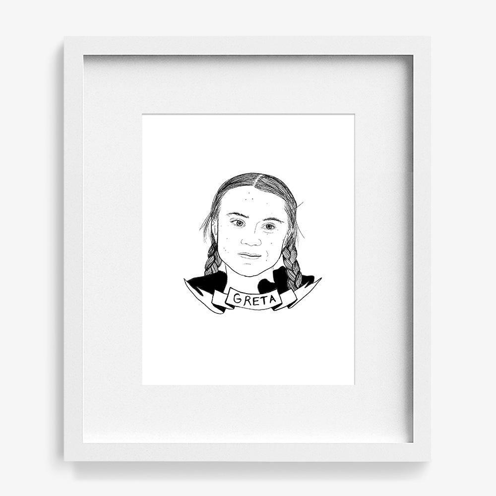 Greta Thunberg, Print  by  Greta Thunberg Tappan