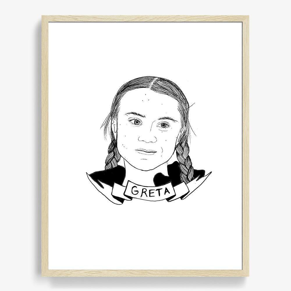 Greta Thunberg, Print  by  Greta Thunberg Tappan