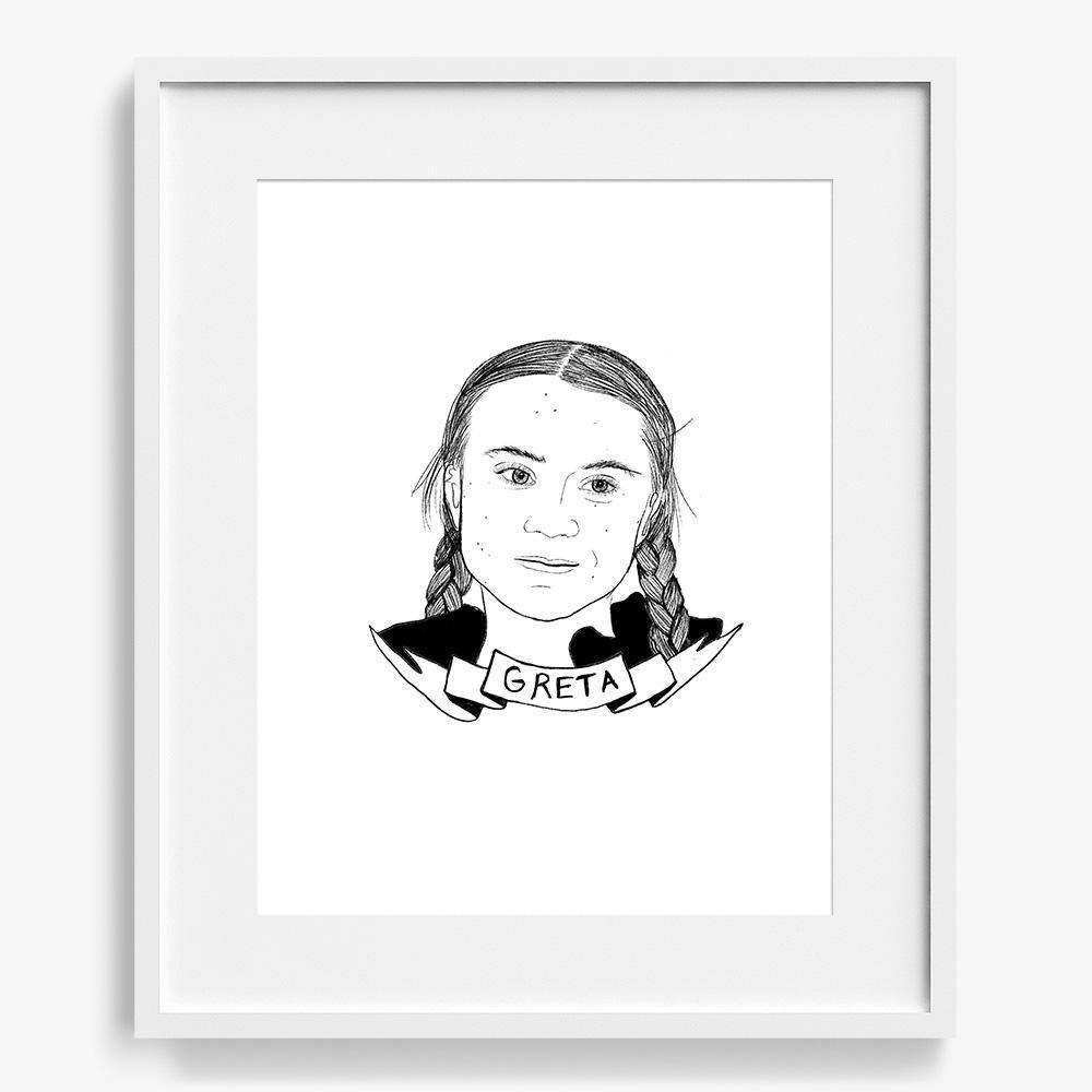 Greta Thunberg, Print  by  Greta Thunberg Tappan