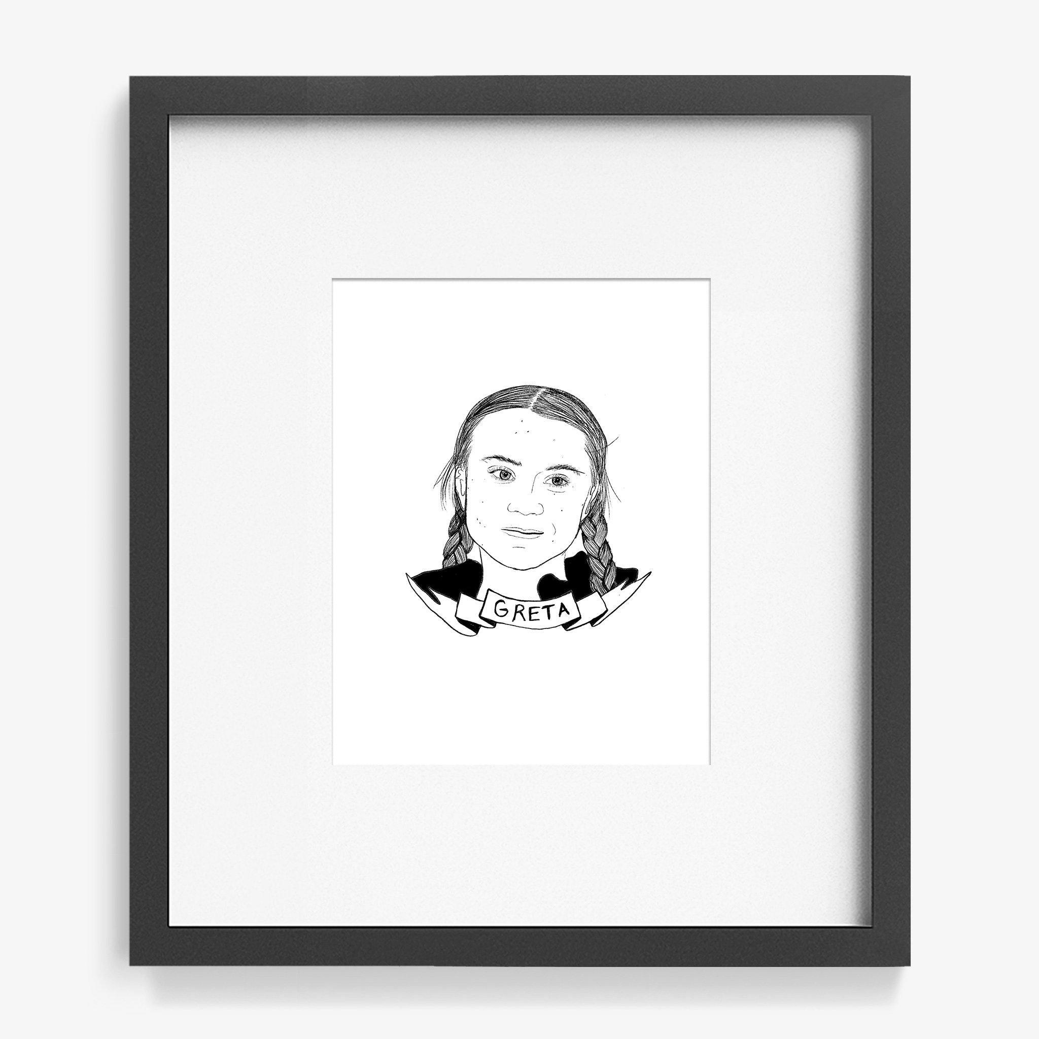 Greta Thunberg, Print  by  Greta Thunberg Tappan
