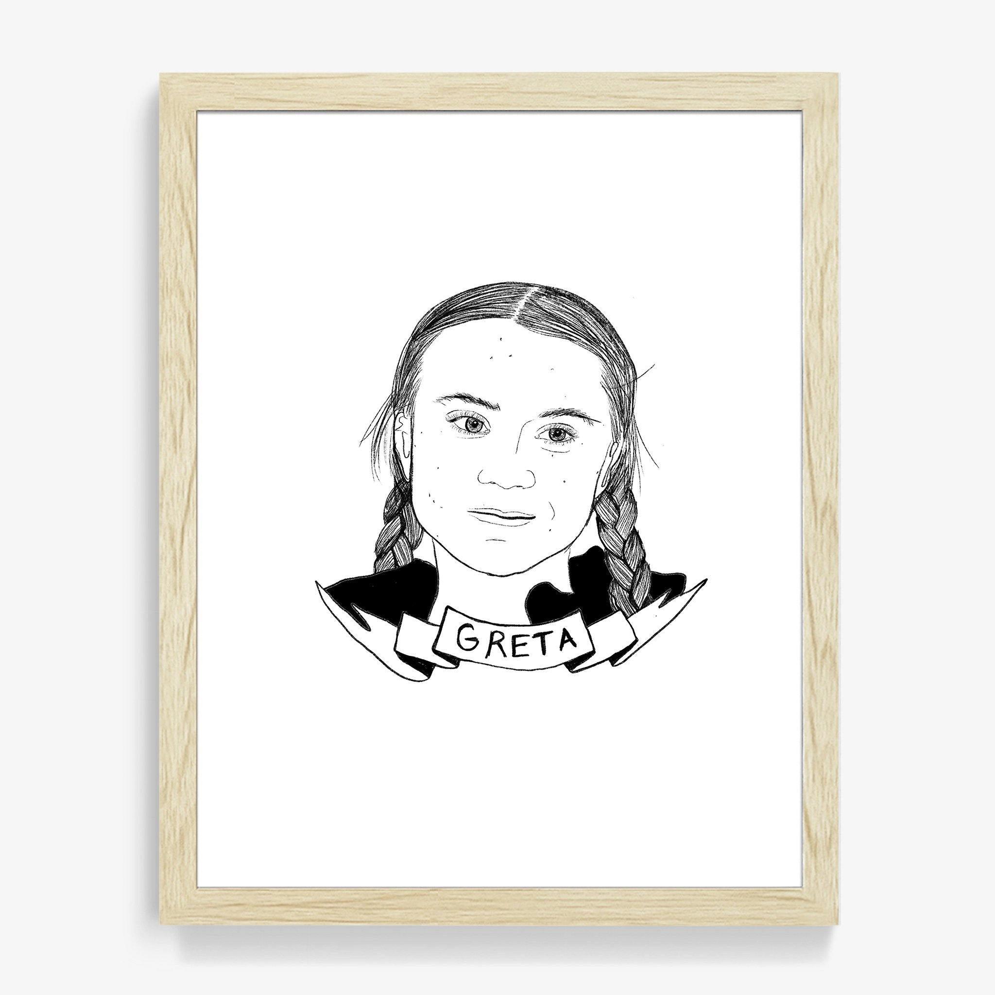 Greta Thunberg, Print  by  Greta Thunberg Tappan