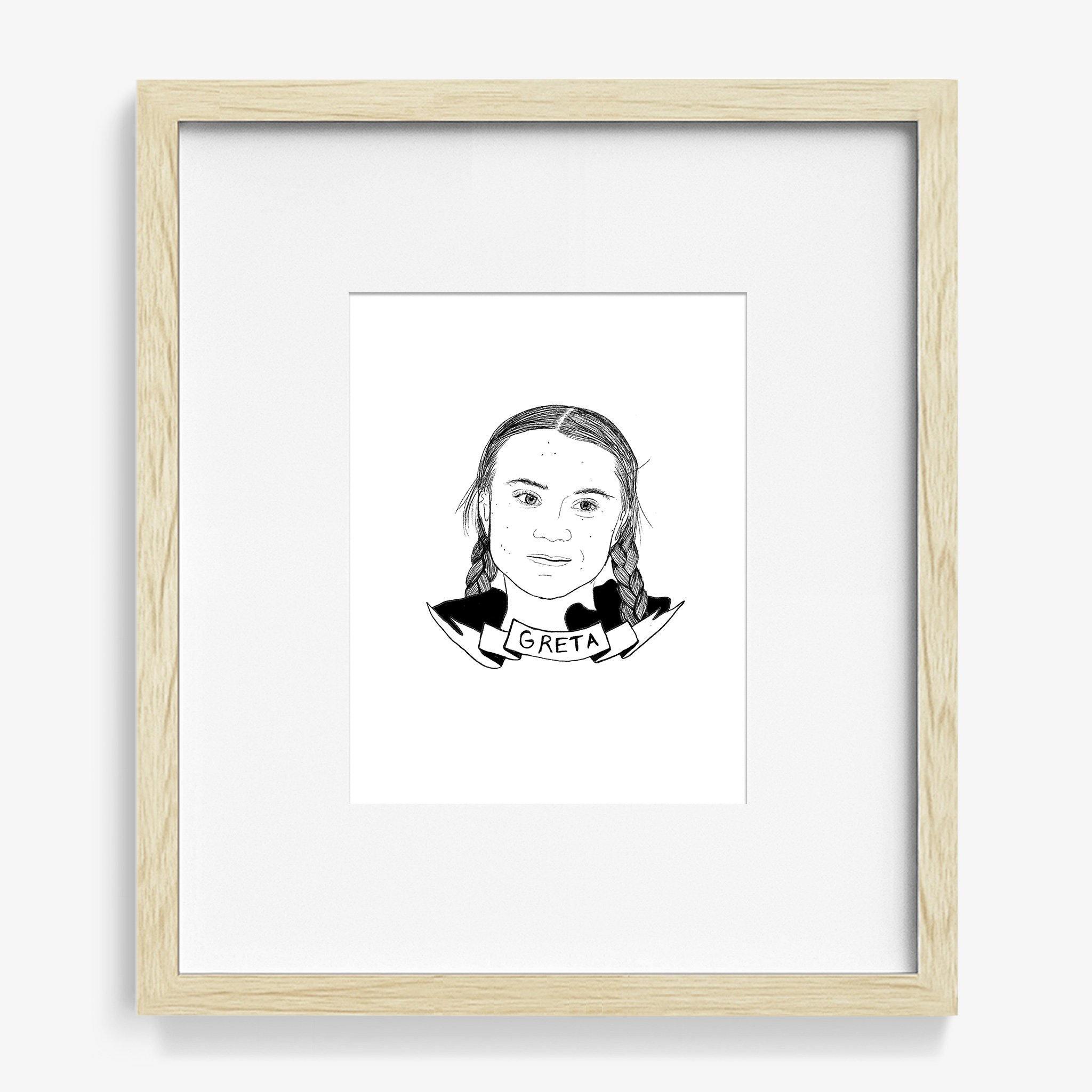 Greta Thunberg, Print  by  Greta Thunberg Tappan