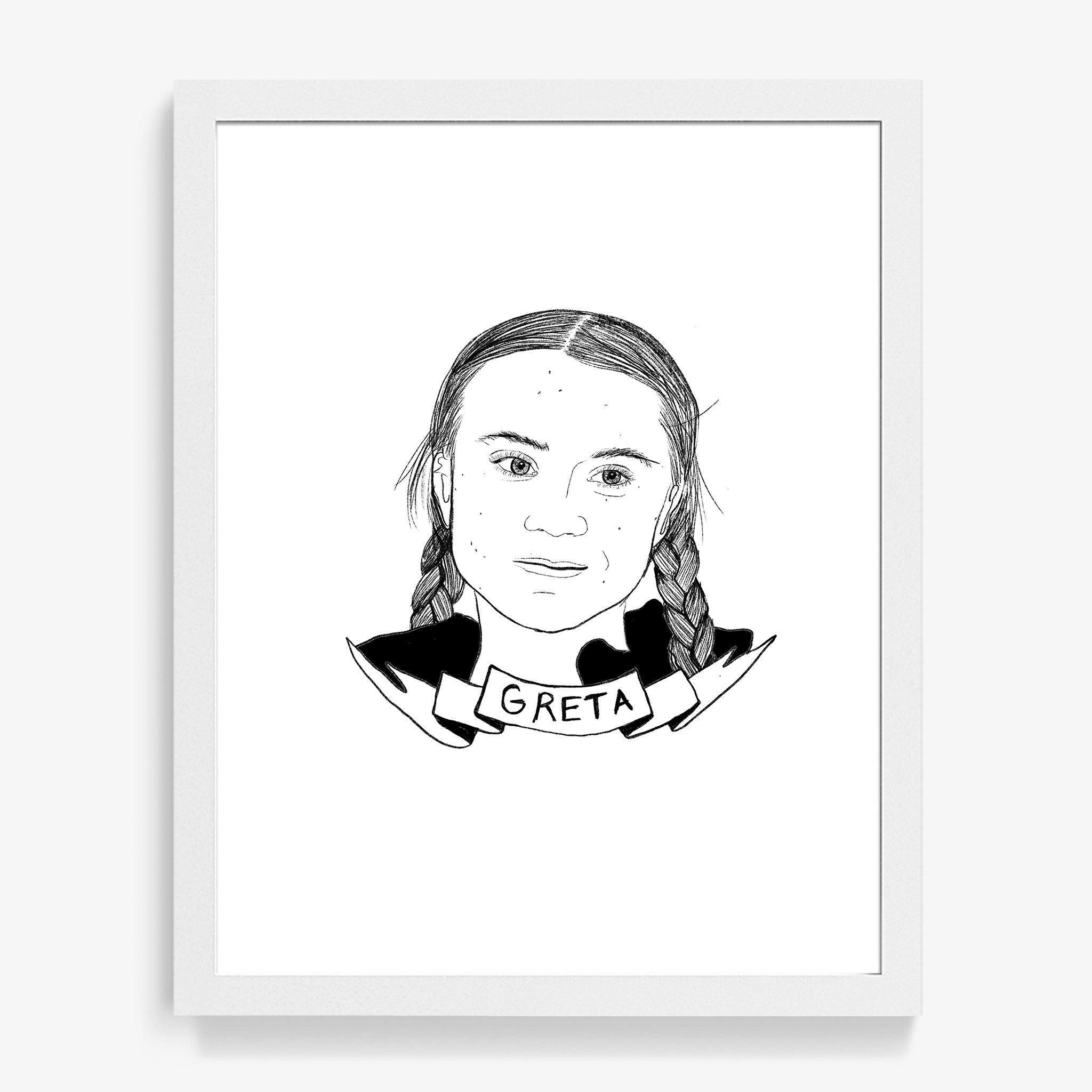 Greta Thunberg, Print  by  Greta Thunberg Tappan