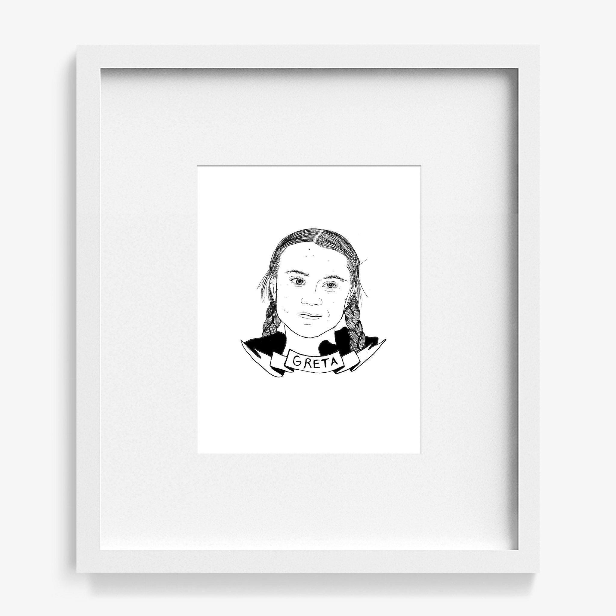 Greta Thunberg, Print  by  Greta Thunberg Tappan