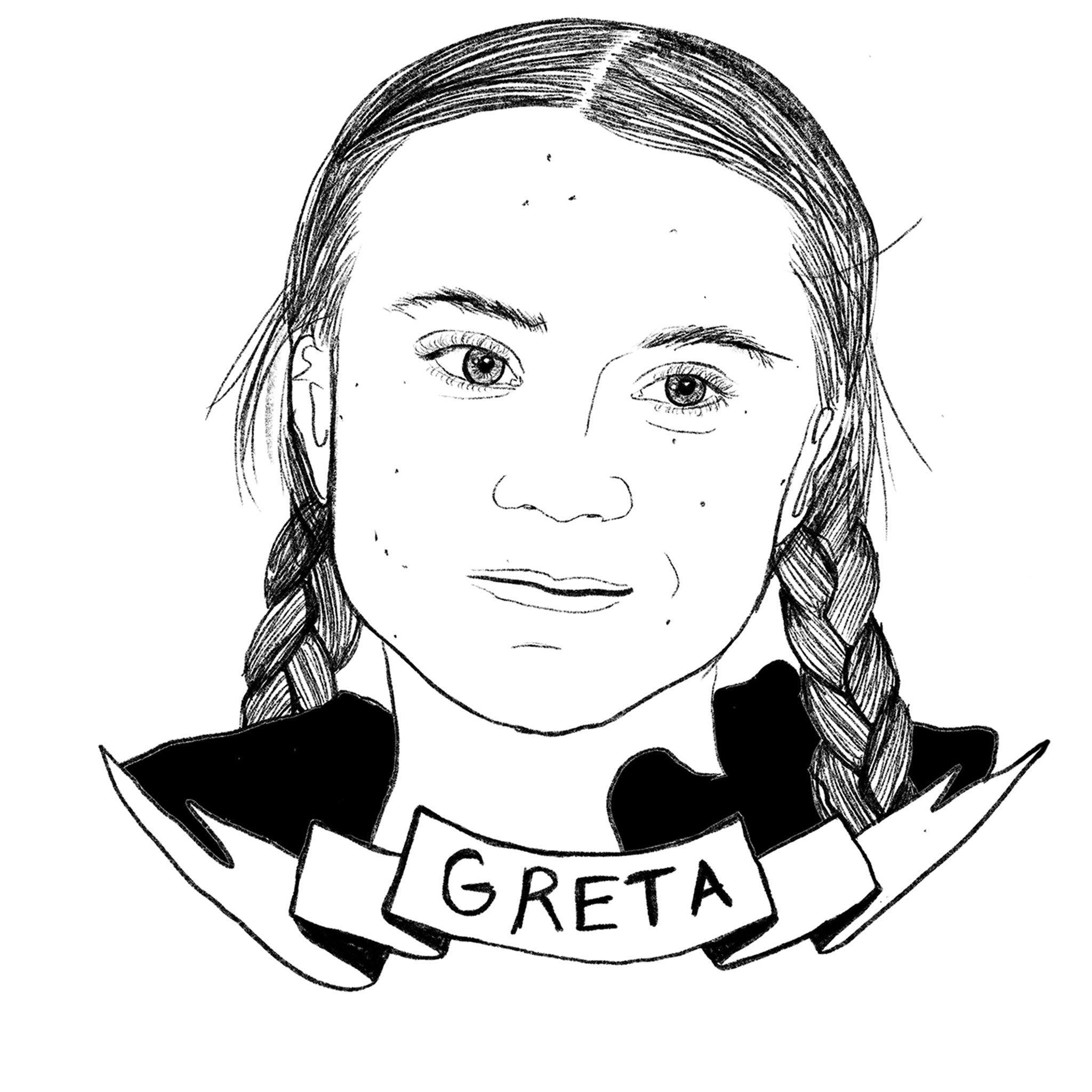 Greta Thunberg, Print  by  Greta Thunberg Tappan