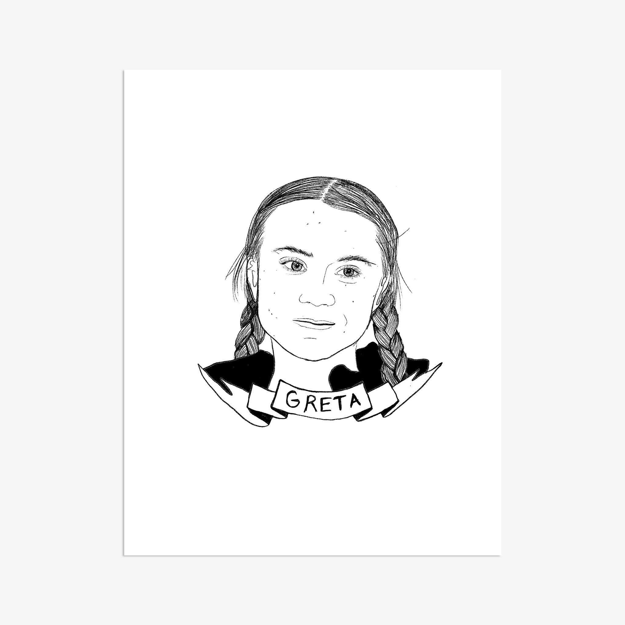 Greta Thunberg, Print  by  Greta Thunberg Tappan