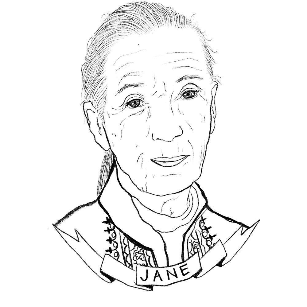 Jane Goodall, Print  by  Jane Goodall Tappan
