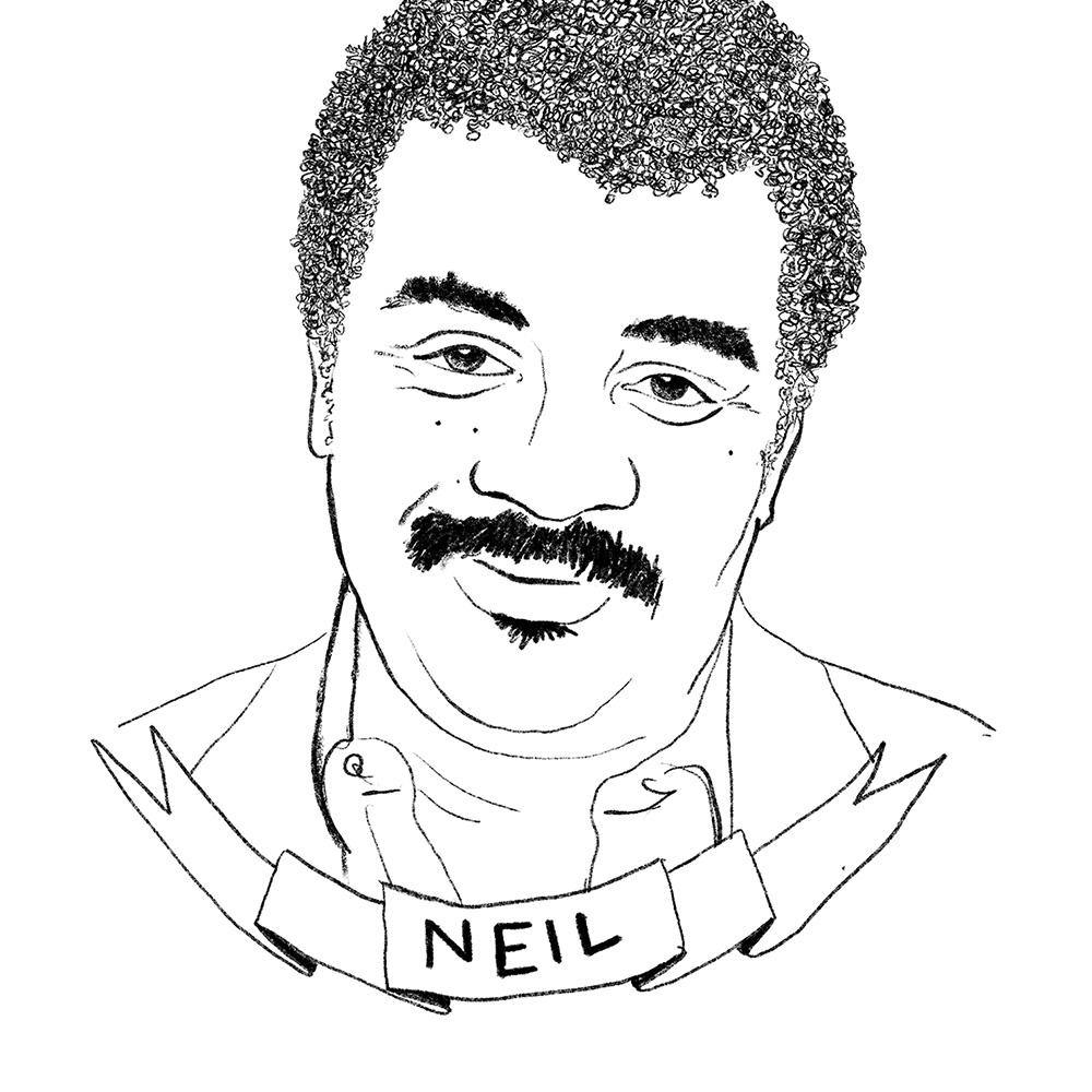 Neil deGrasse Tyson, Print  by  Neil deGrasse Tyson Tappan