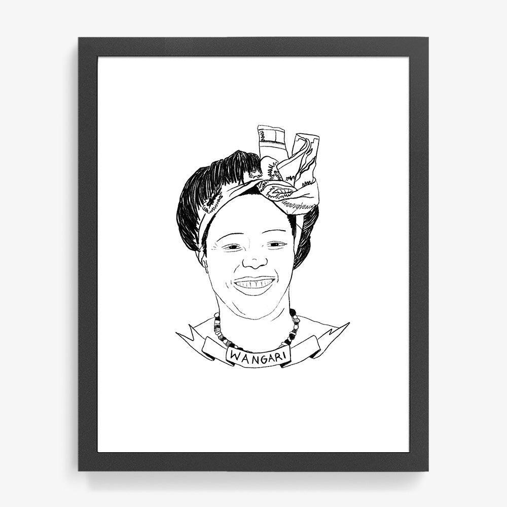 Wangari Maathai, Print  by  Wangari Maathai Tappan