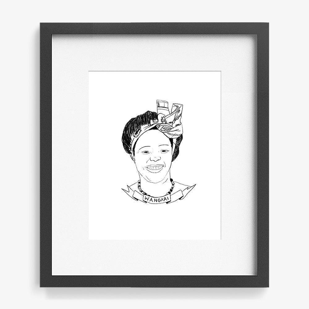 Wangari Maathai, Print  by  Wangari Maathai Tappan
