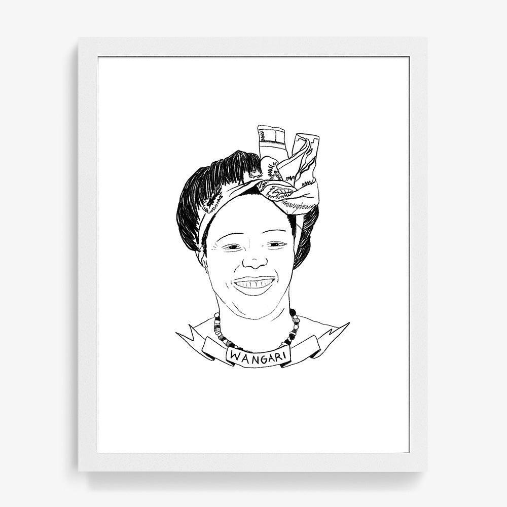 Wangari Maathai, Print  by  Wangari Maathai Tappan