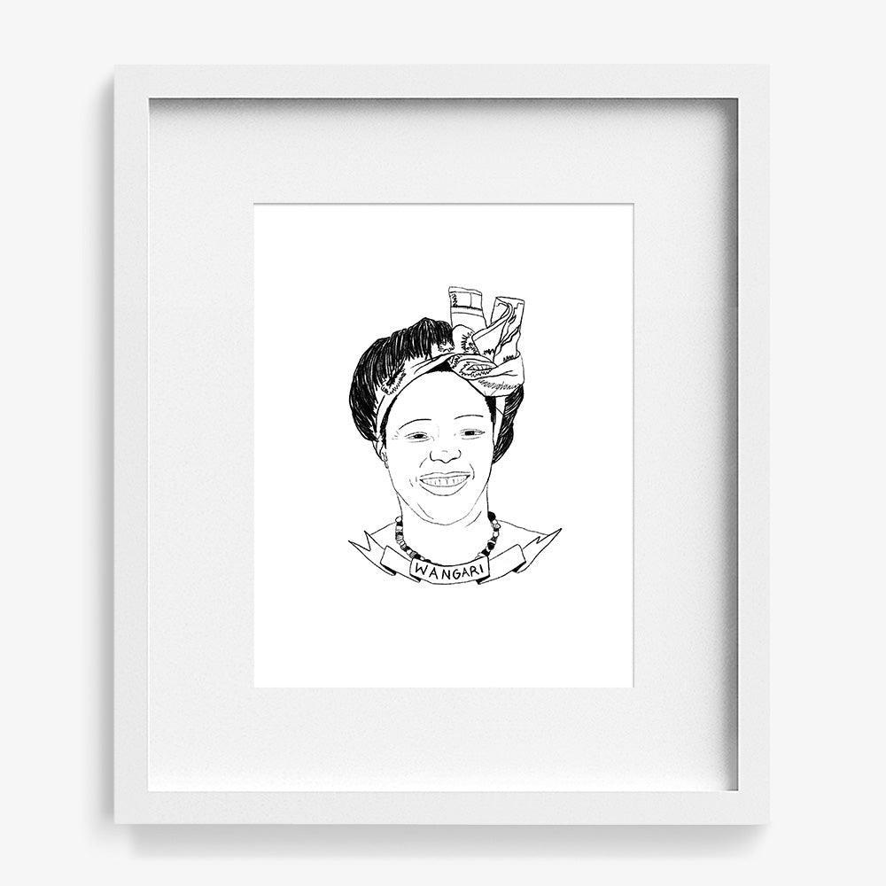 Wangari Maathai, Print  by  Wangari Maathai Tappan