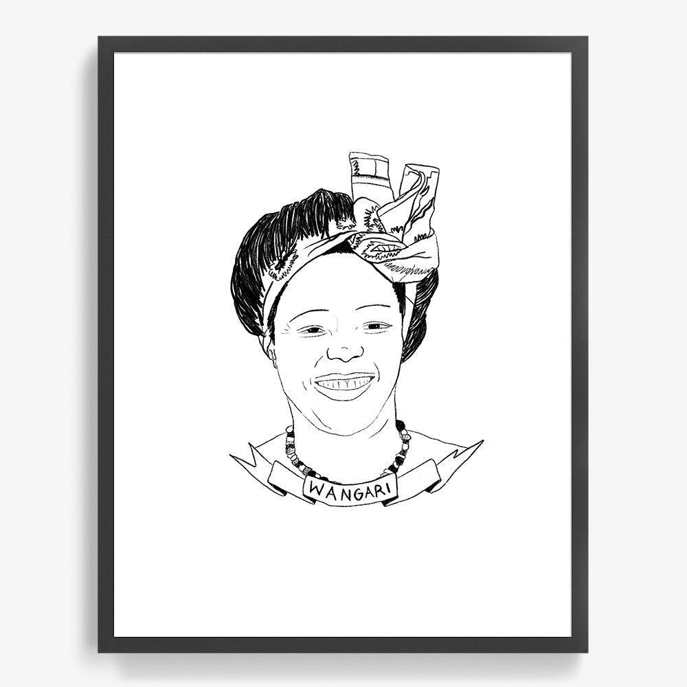 Wangari Maathai, Print  by  Wangari Maathai Tappan