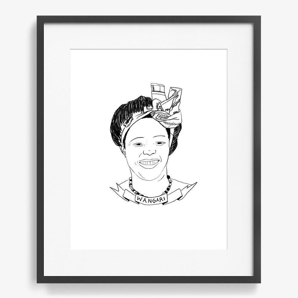 Wangari Maathai, Print  by  Wangari Maathai Tappan