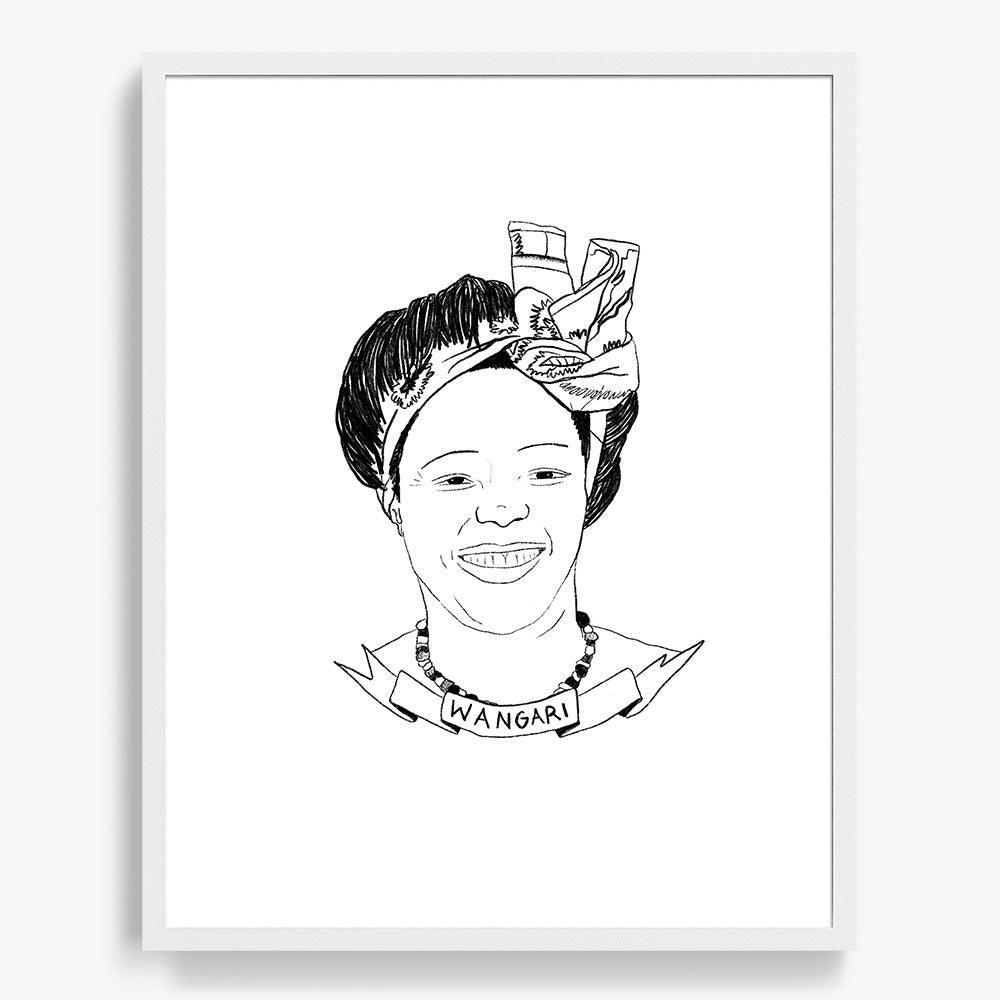 Wangari Maathai, Print  by  Wangari Maathai Tappan