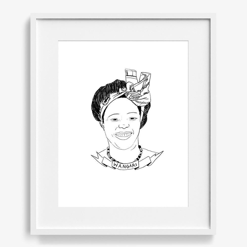 Wangari Maathai, Print  by  Wangari Maathai Tappan