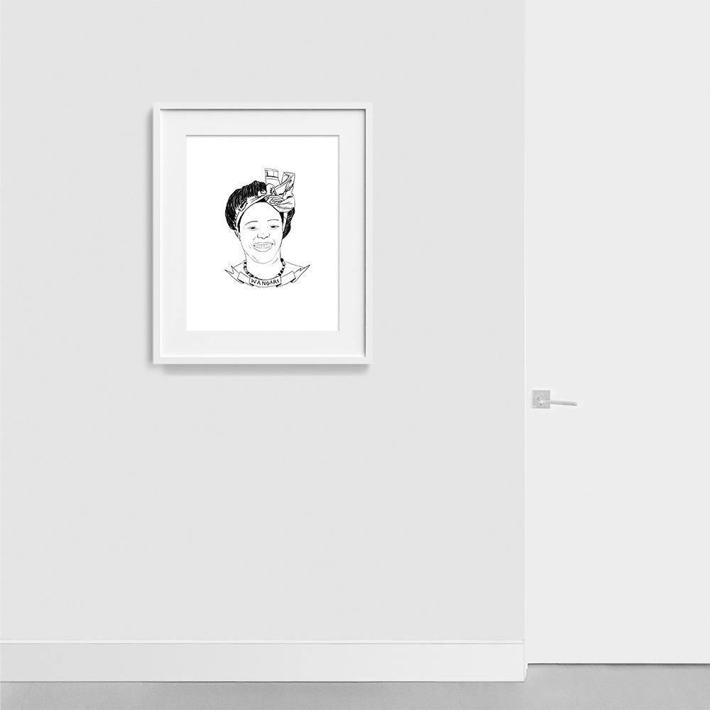 Wangari Maathai, Print  by  Wangari Maathai Tappan