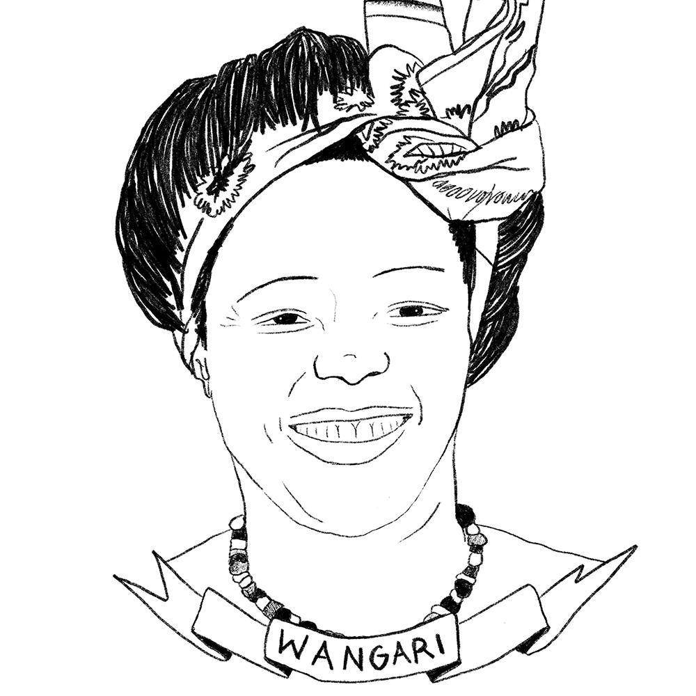 Wangari Maathai, Print  by  Wangari Maathai Tappan