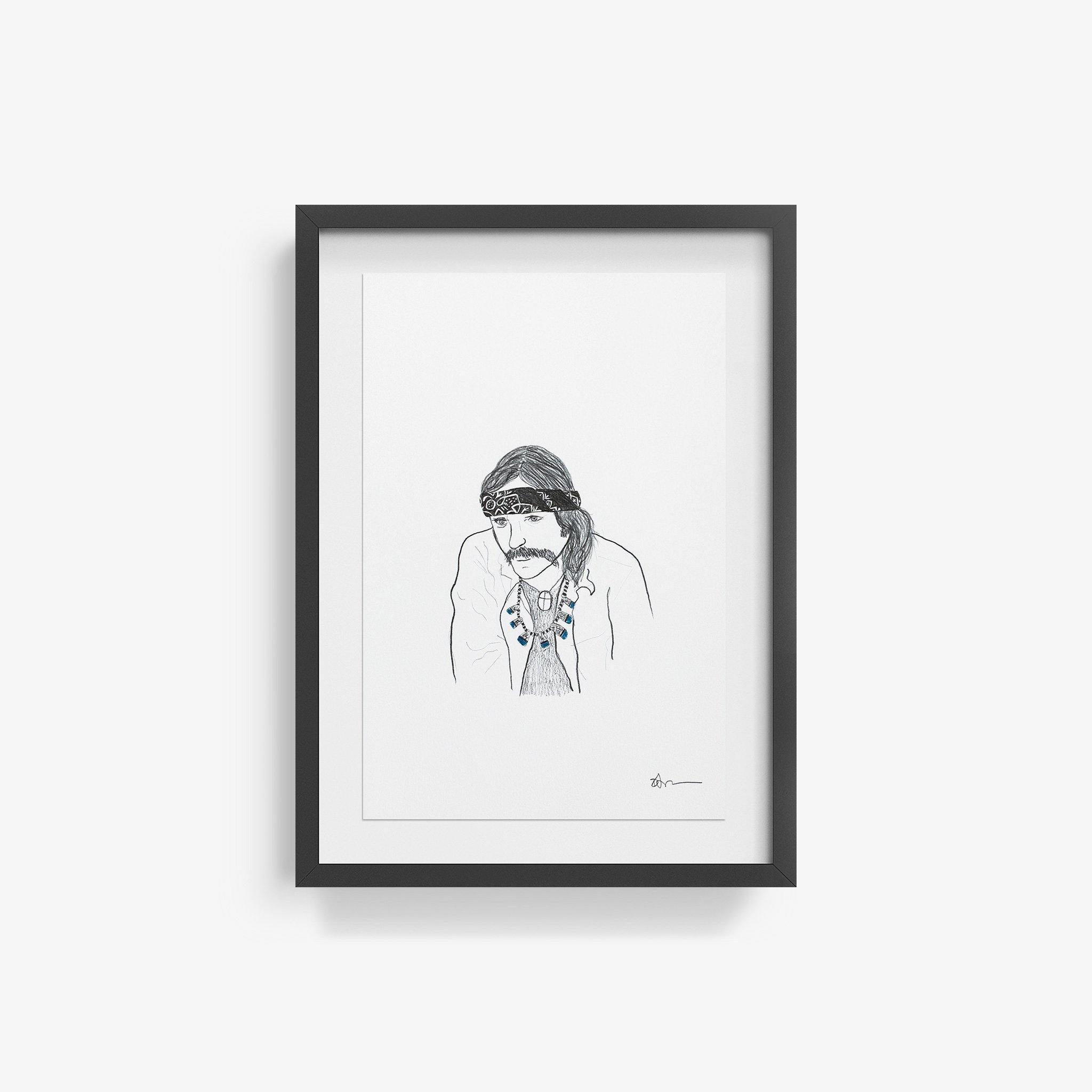 Dennis Hopper, Drawing  by  Dennis Hopper Tappan