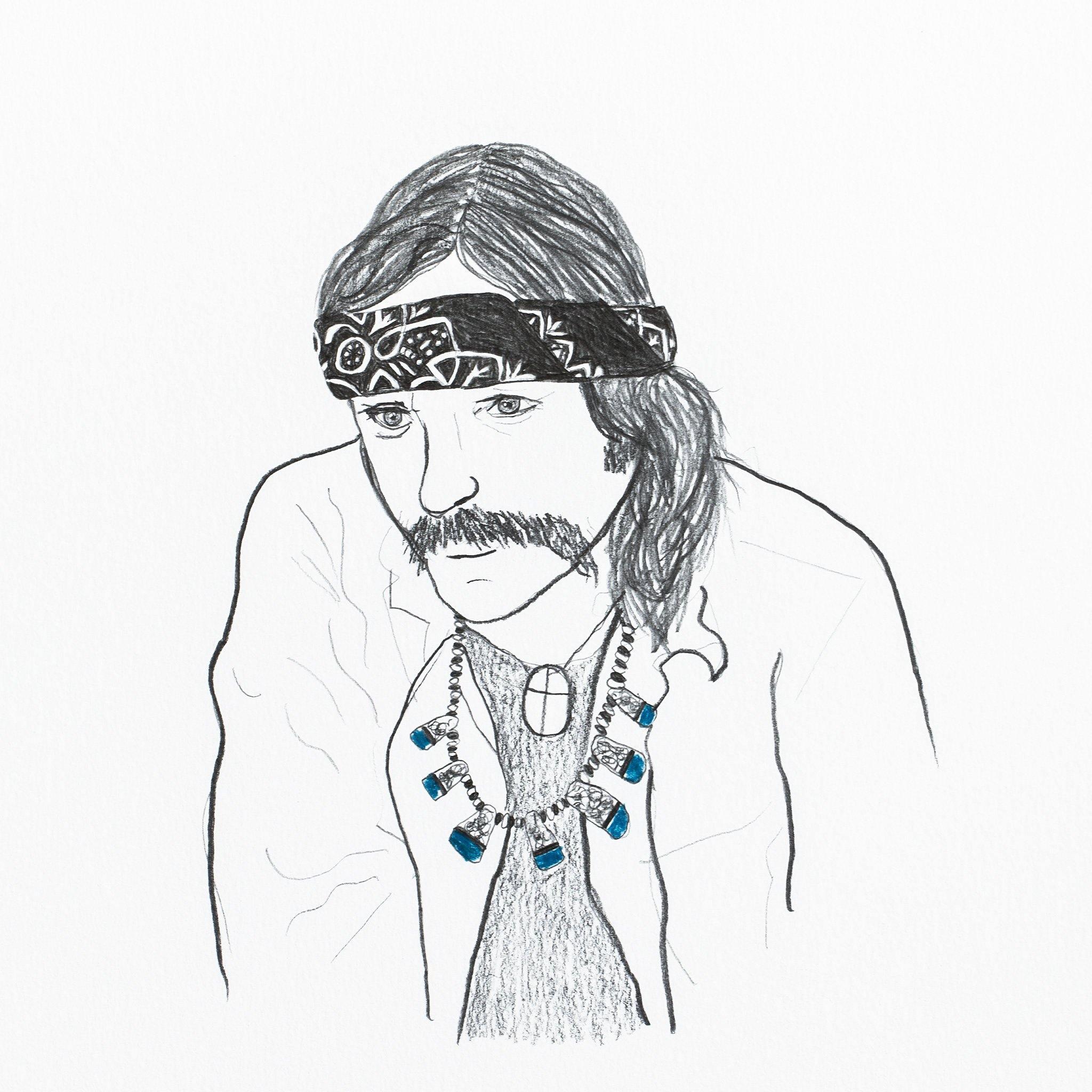 Dennis Hopper, Drawing  by  Dennis Hopper Tappan
