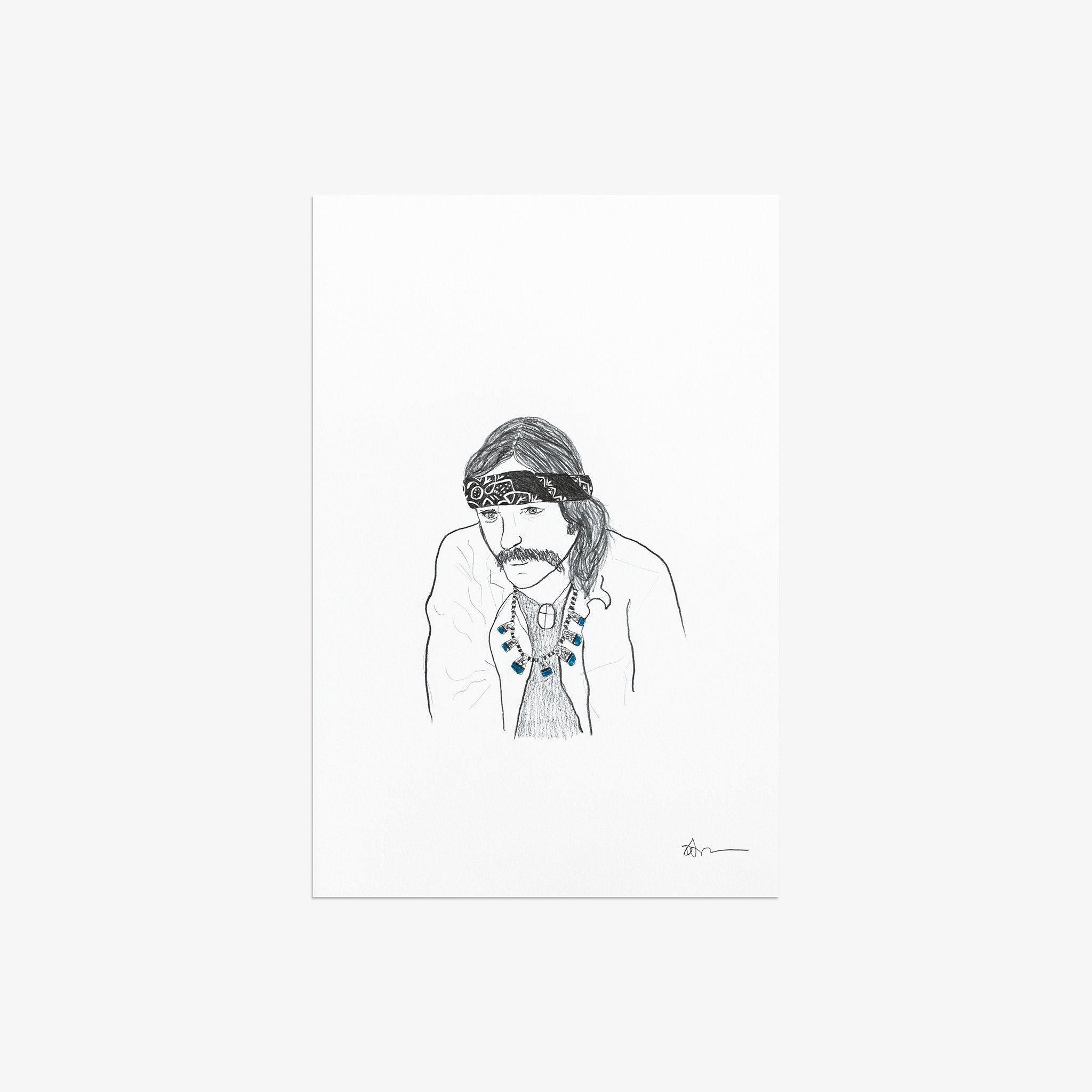 Dennis Hopper, Drawing  by  Dennis Hopper Tappan