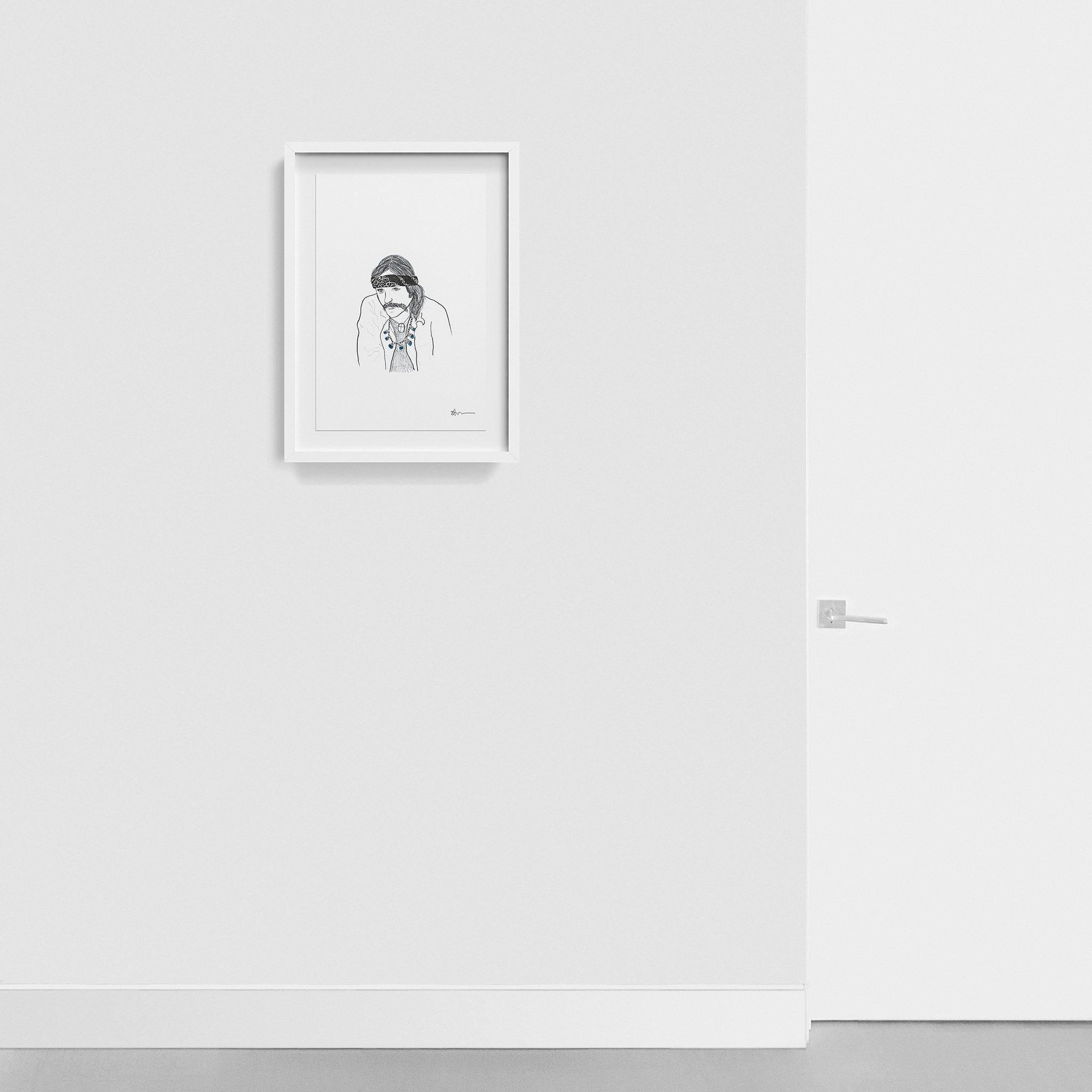 Dennis Hopper, Drawing  by  Dennis Hopper Tappan