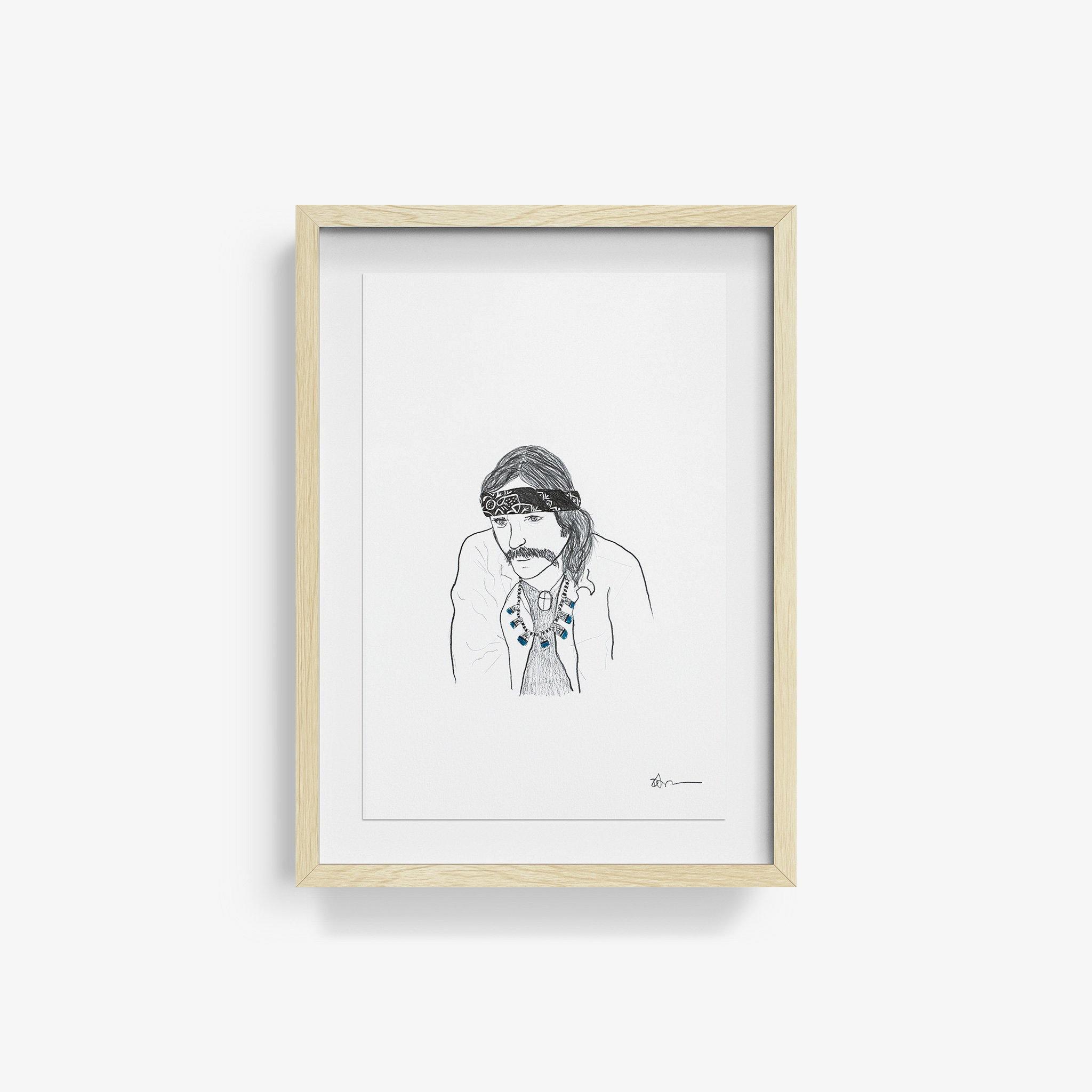 Dennis Hopper, Drawing  by  Dennis Hopper Tappan