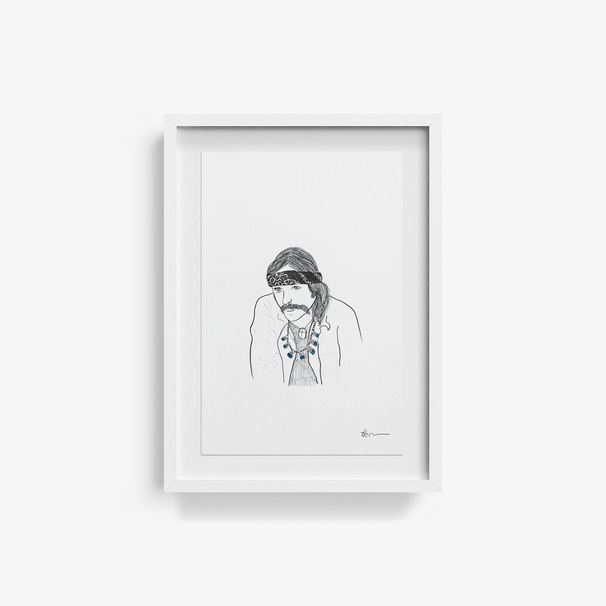 Dennis Hopper, Drawing  by  Dennis Hopper Tappan