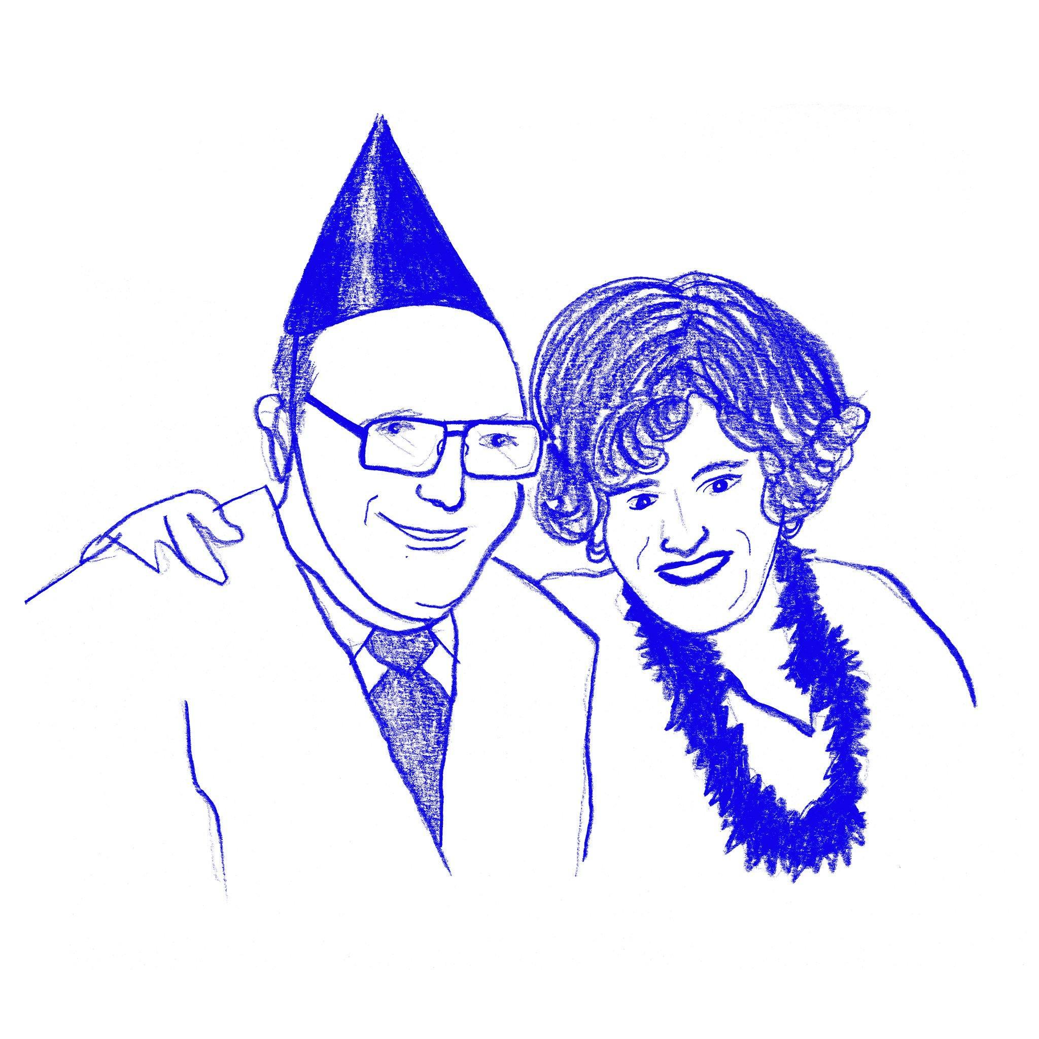 Frank & Inez, New Year's Eve, Print  by  Frank & Inez, New Year's Eve Tappan