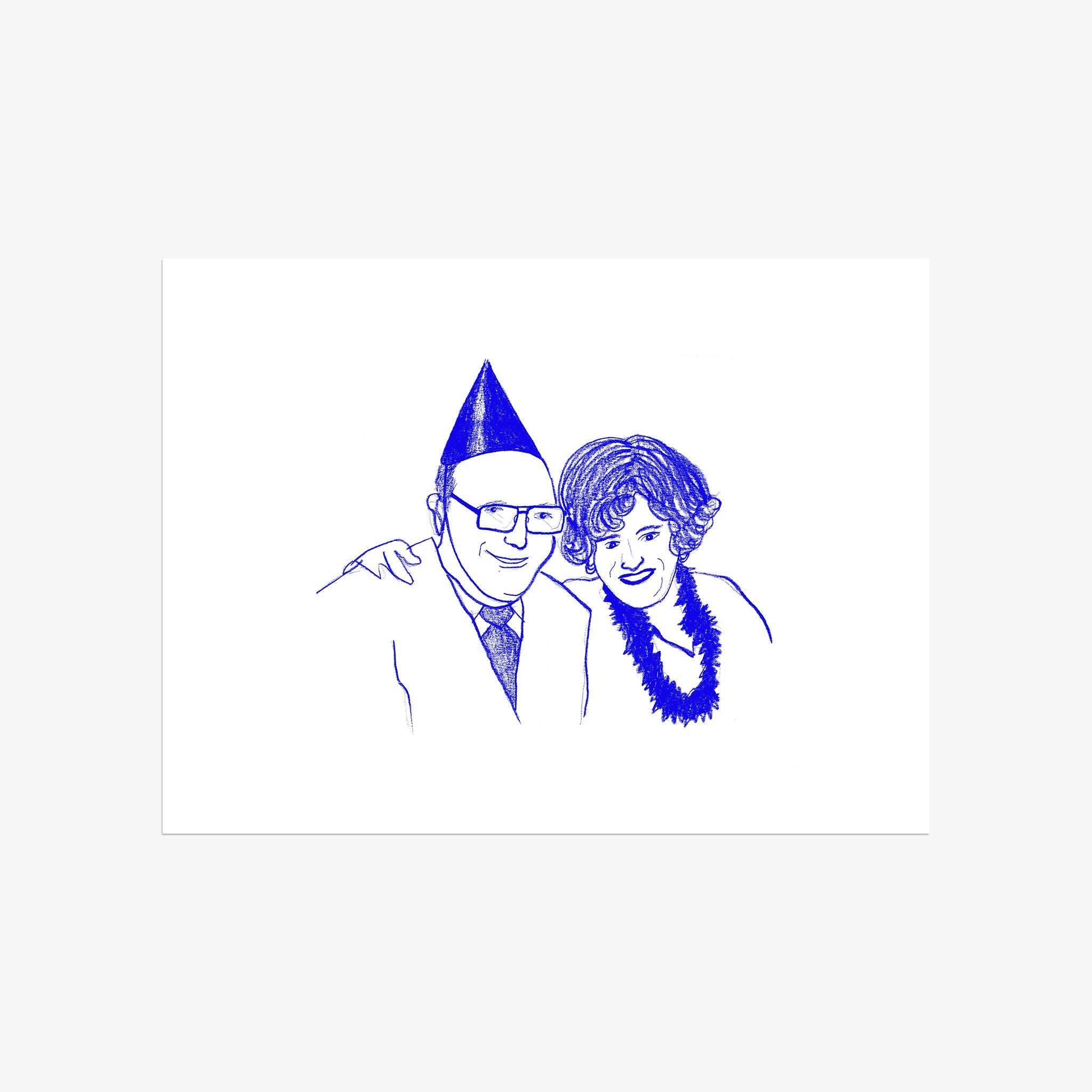 Frank & Inez, New Year's Eve, Print  by  Frank & Inez, New Year's Eve Tappan