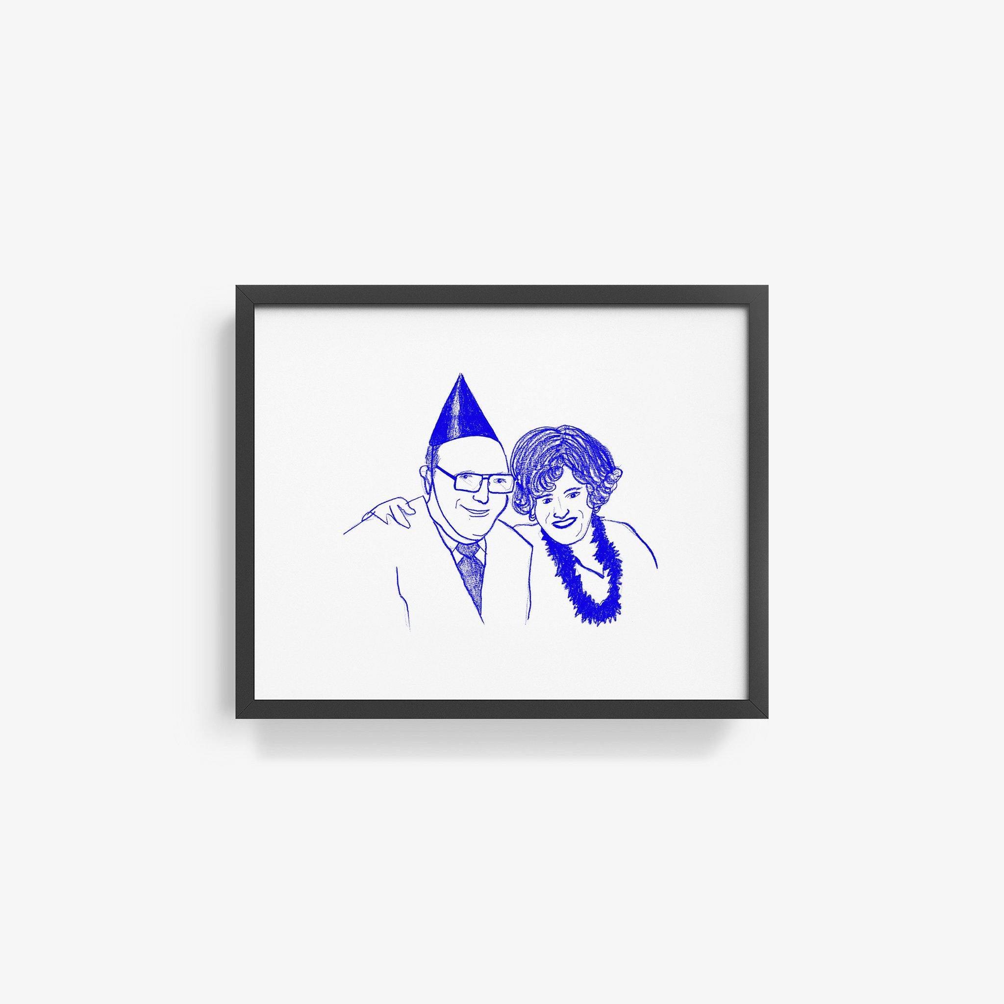 Frank & Inez, New Year's Eve, Print  by  Frank & Inez, New Year's Eve Tappan
