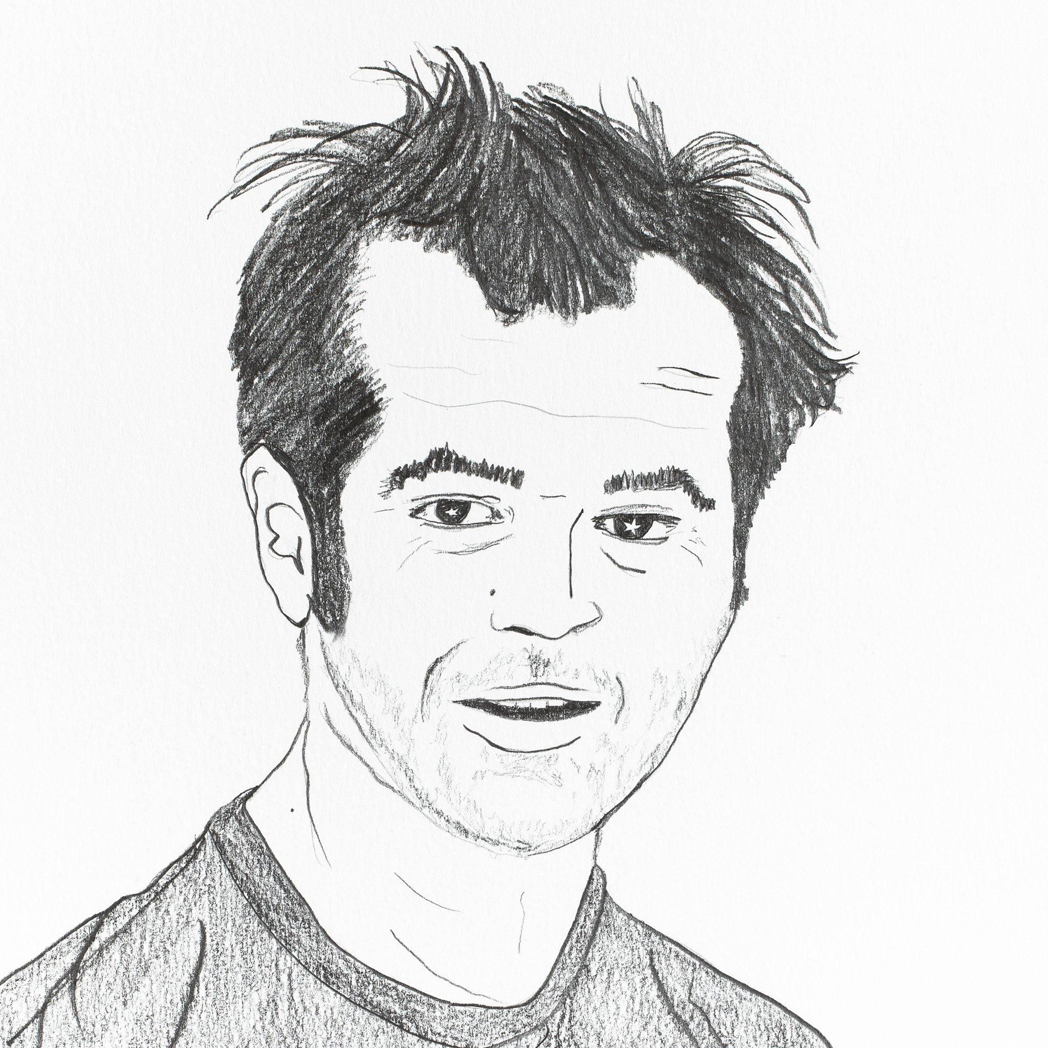 Jack Nicholson, Drawing  by  Jack Nicholson Tappan