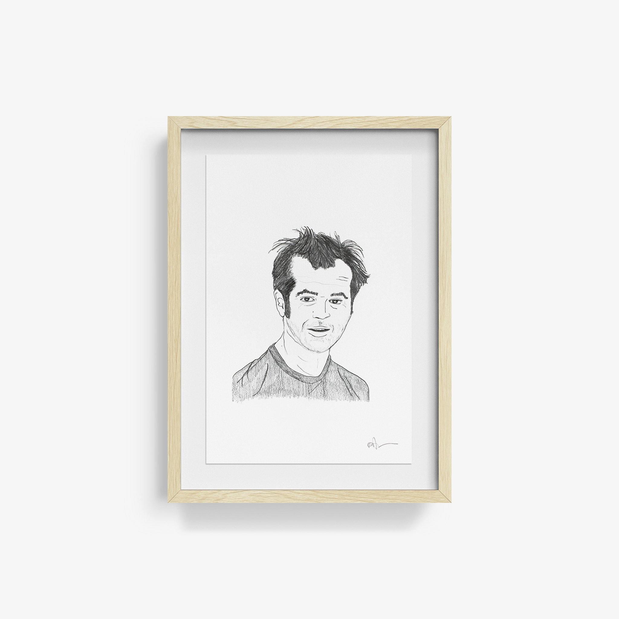 Jack Nicholson, Drawing  by  Jack Nicholson Tappan