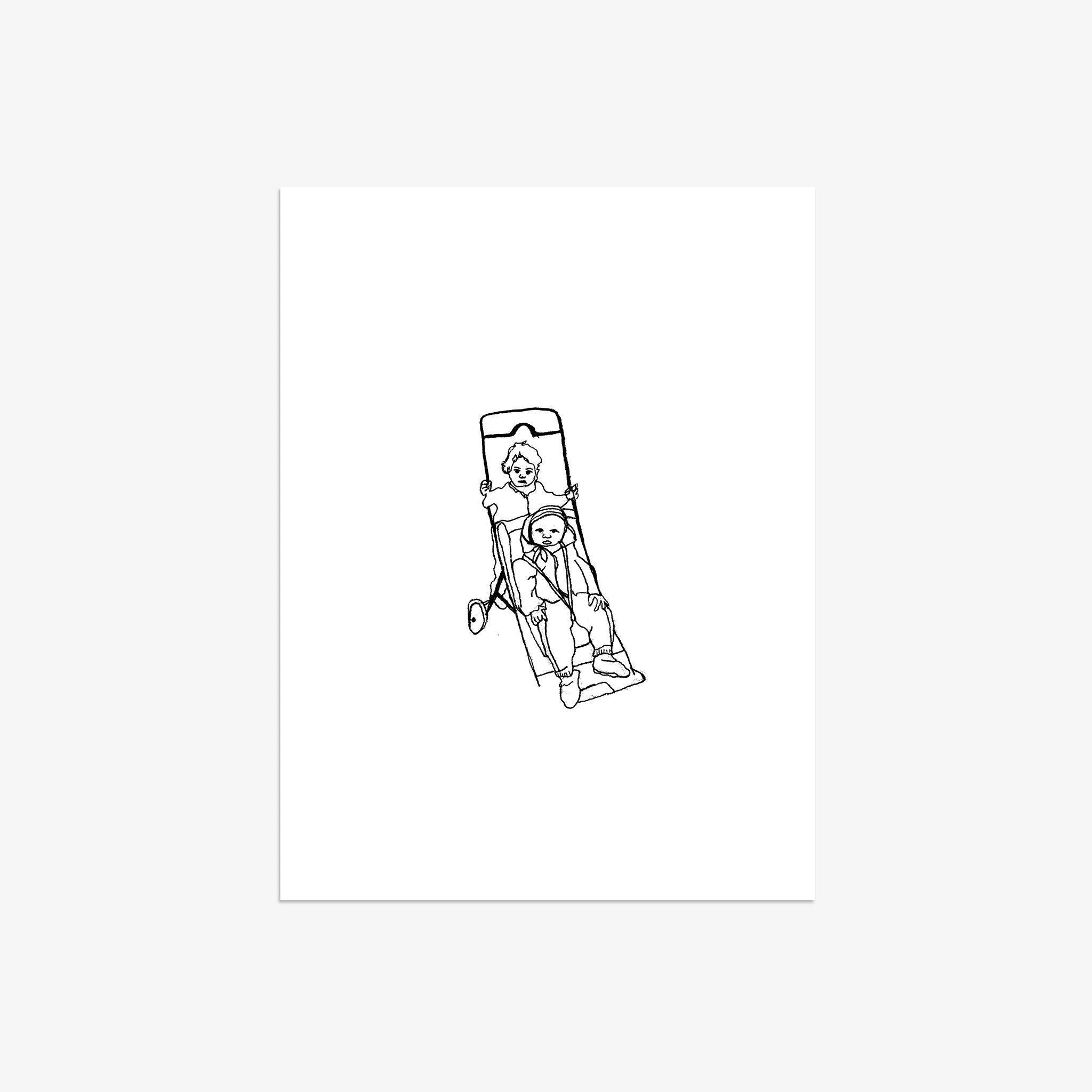 Pushing Bubba, Print  by  Pushing Bubba Tappan