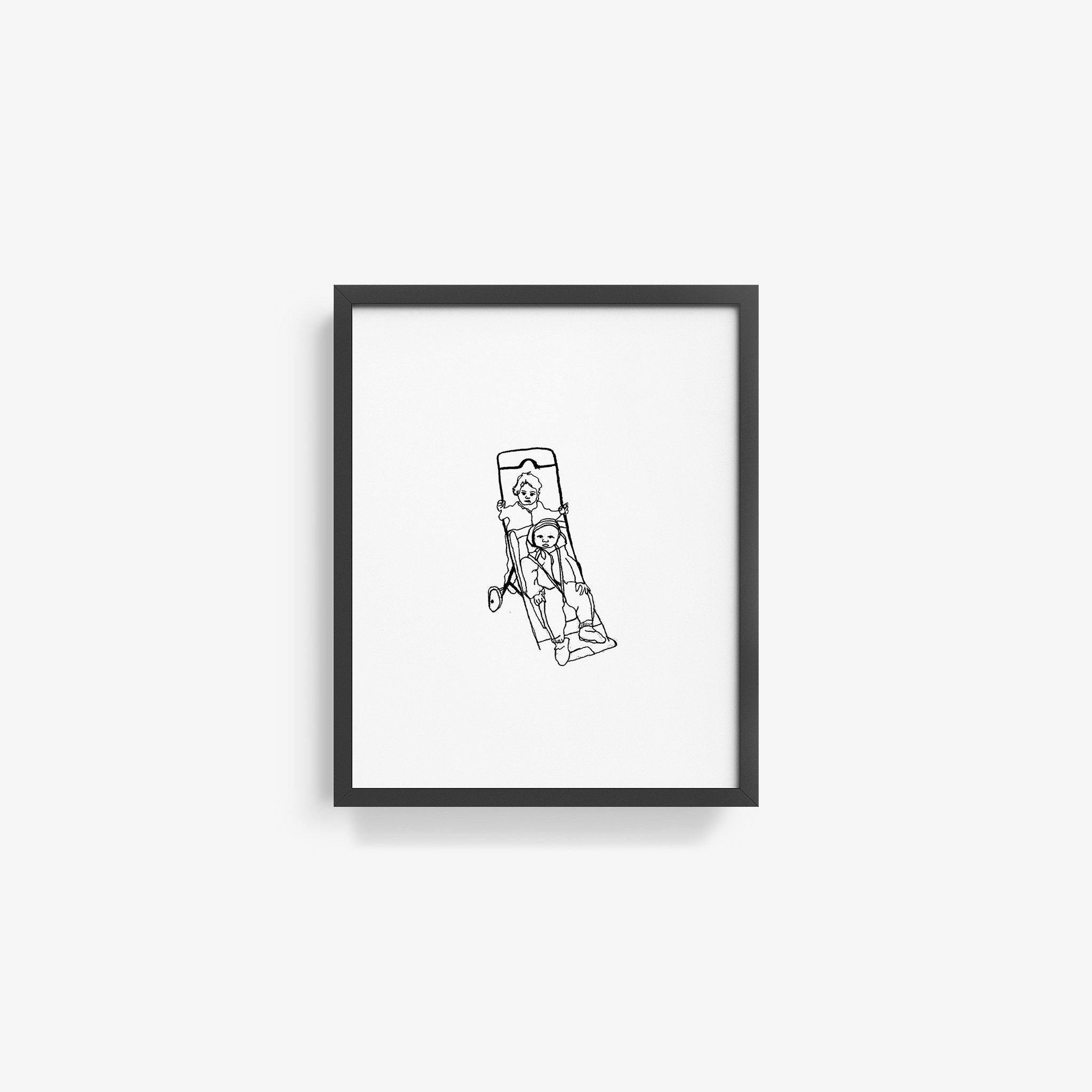 Pushing Bubba, Print  by  Pushing Bubba Tappan
