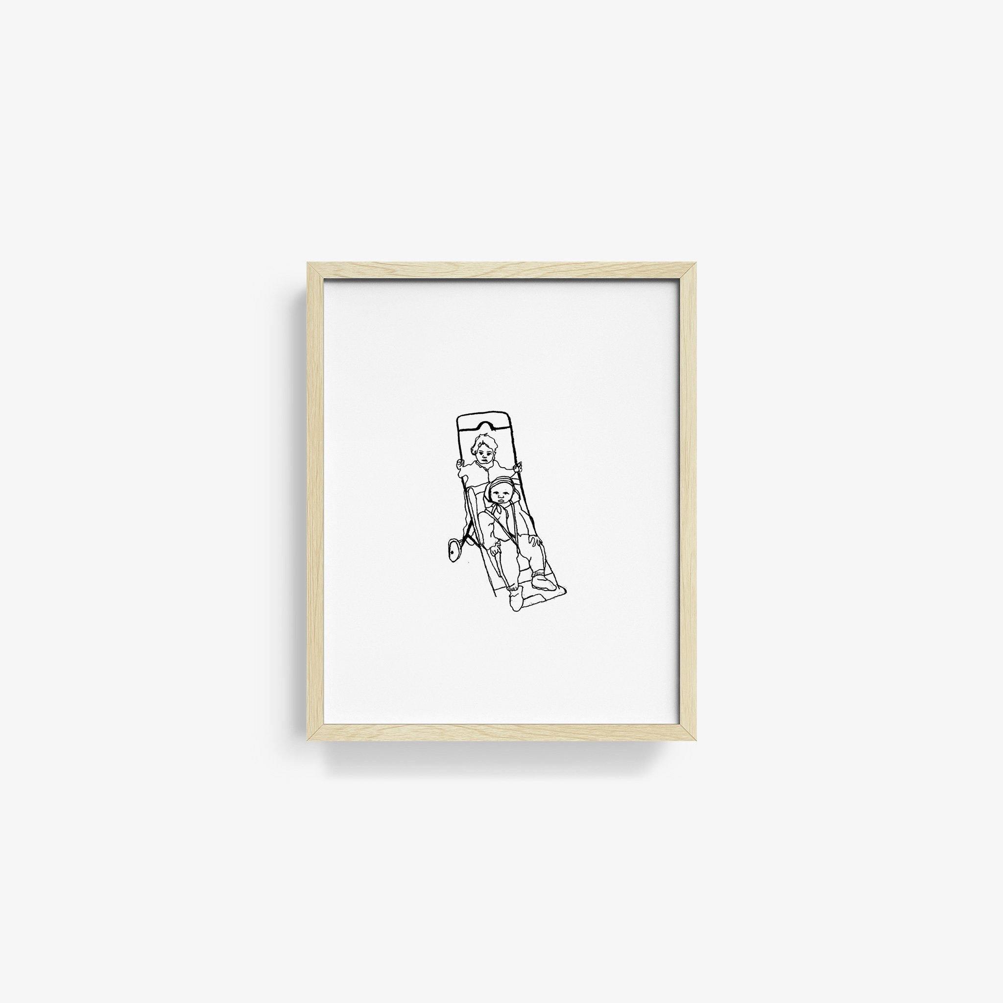 Pushing Bubba, Print  by  Pushing Bubba Tappan