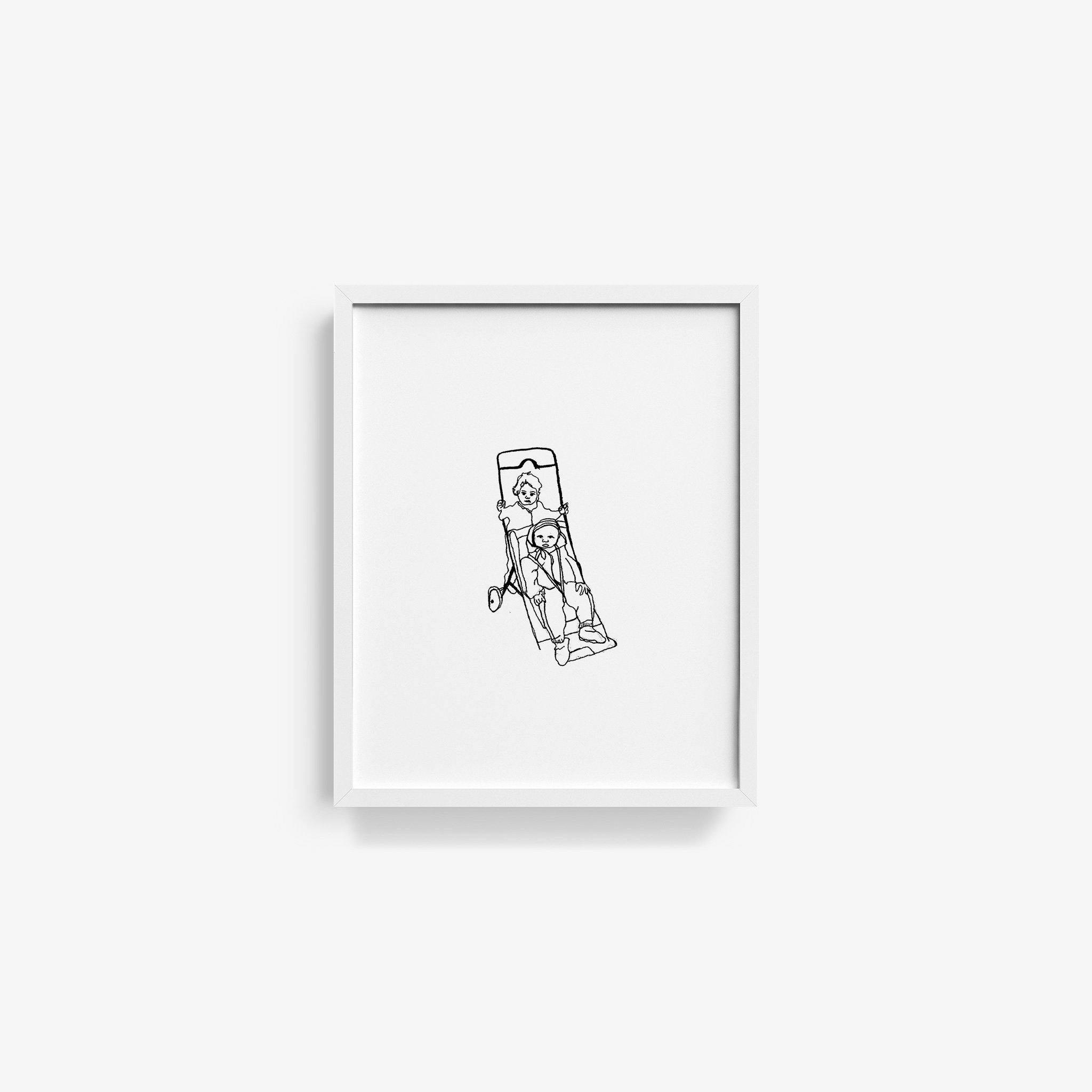 Pushing Bubba, Print  by  Pushing Bubba Tappan