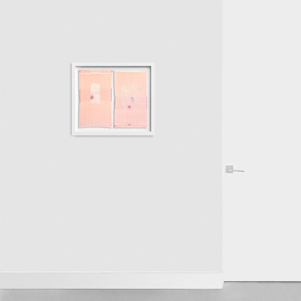 Gauze #19 & #20 (Diptych), Textile  by  Gauze #19 & #20 (Diptych) Tappan