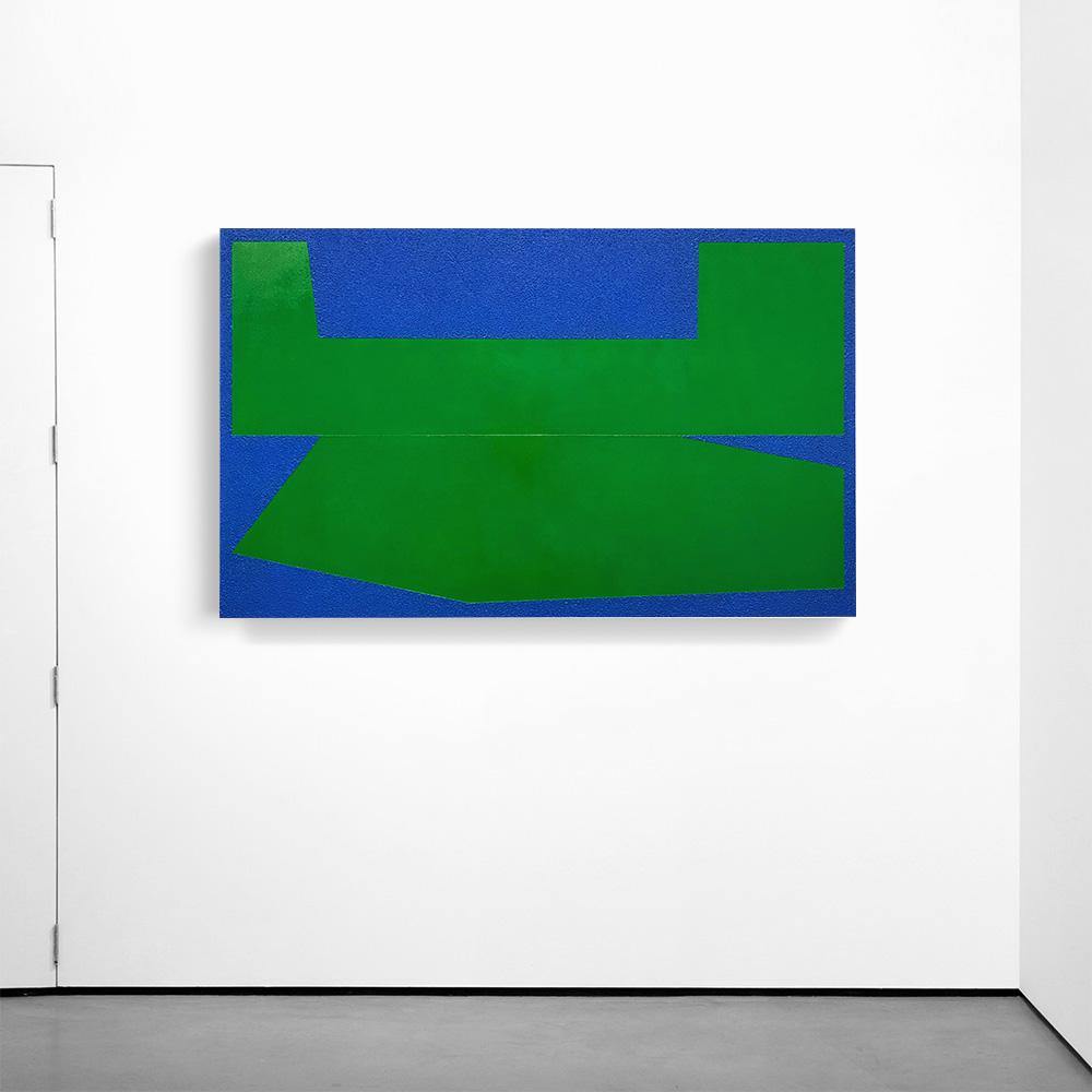 Green on Blue I, Painting  by  Green on Blue I Tappan