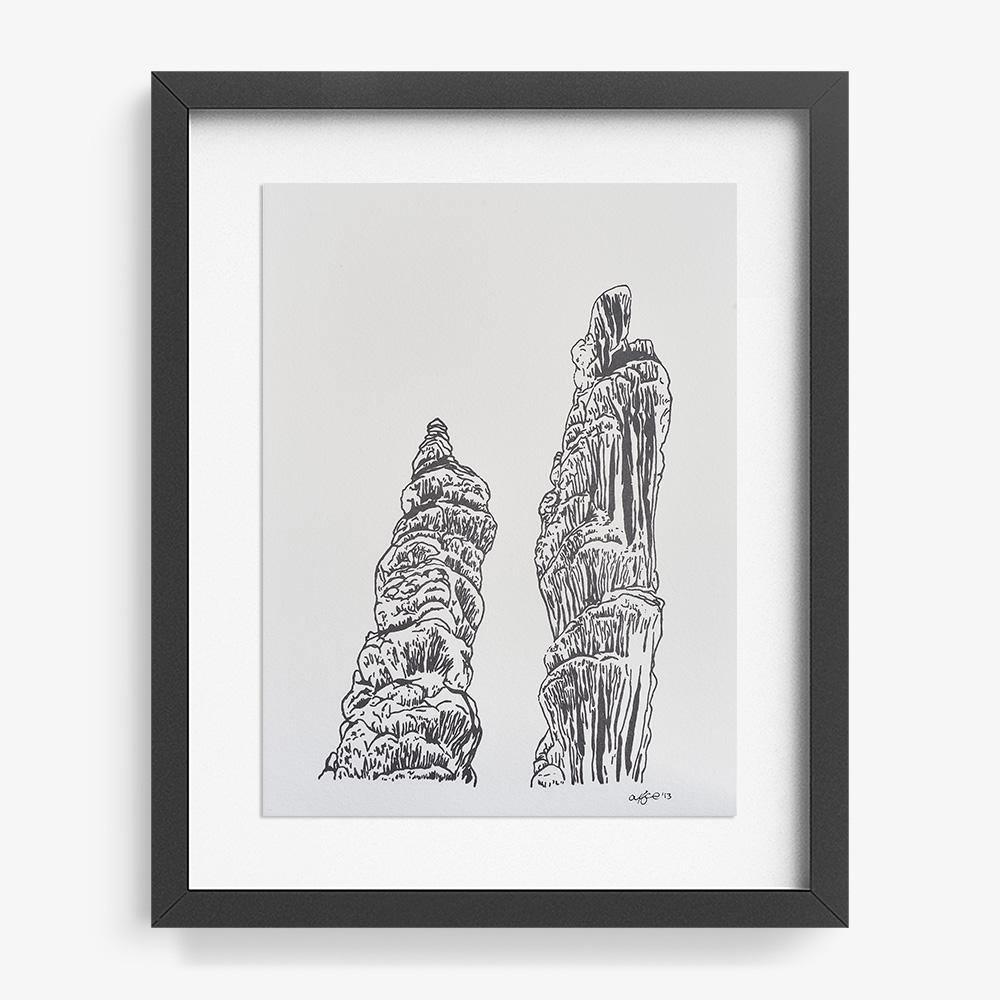 Lechuguilla Columns, Print  by  Lechuguilla Columns Tappan
