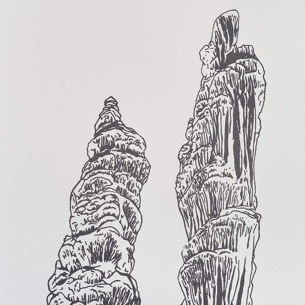 Lechuguilla Columns , Print by Lechuguilla Columns Tappan