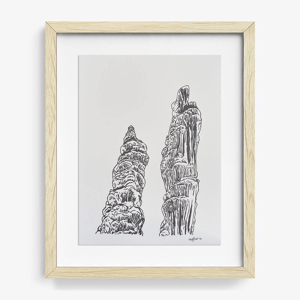 Lechuguilla Columns, Print  by  Lechuguilla Columns Tappan
