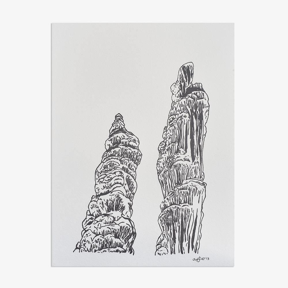 Lechuguilla Columns, Print  by  Lechuguilla Columns Tappan