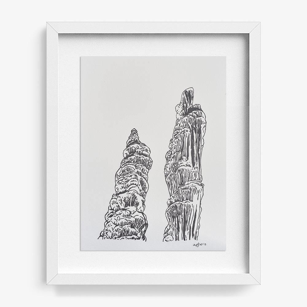 Lechuguilla Columns, Print  by  Lechuguilla Columns Tappan